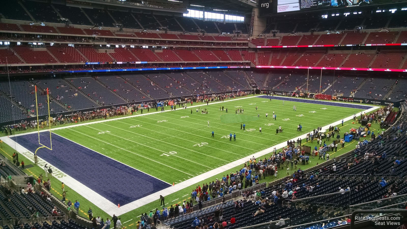 section 344, row l seat view  for football - nrg stadium