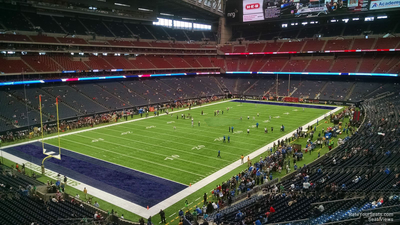 section 345, row l seat view  for football - nrg stadium