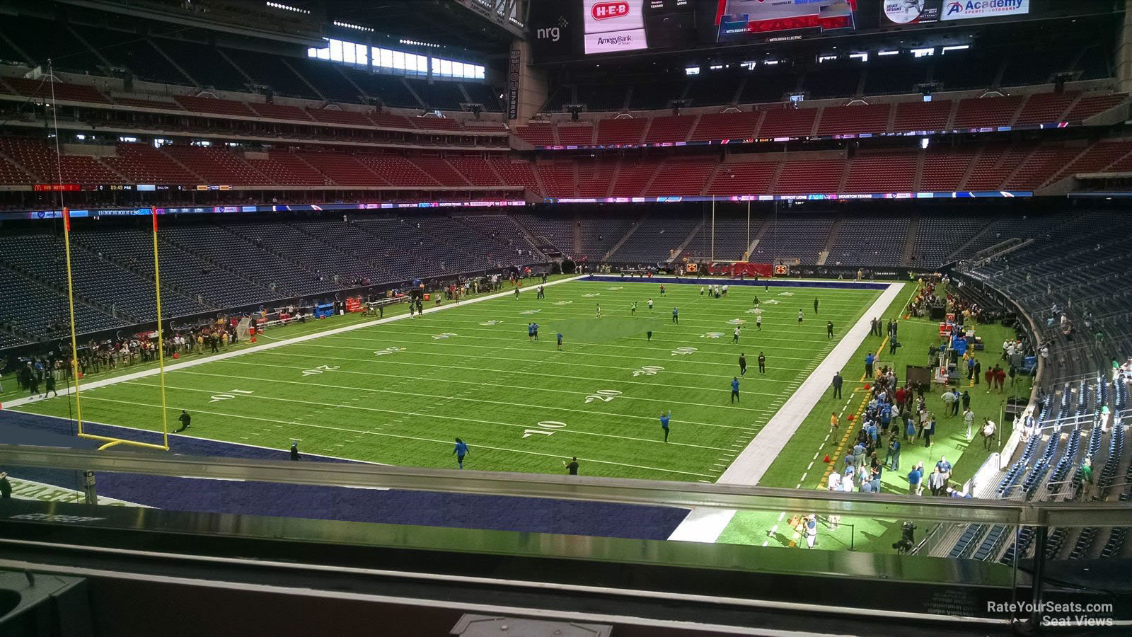 section 348, row a seat view  for football - nrg stadium