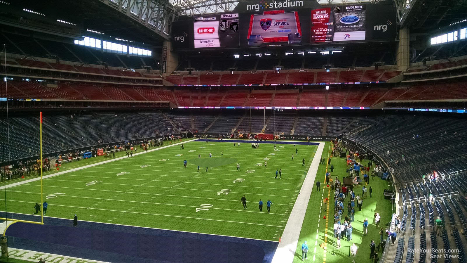 section 349, row a seat view  for football - nrg stadium