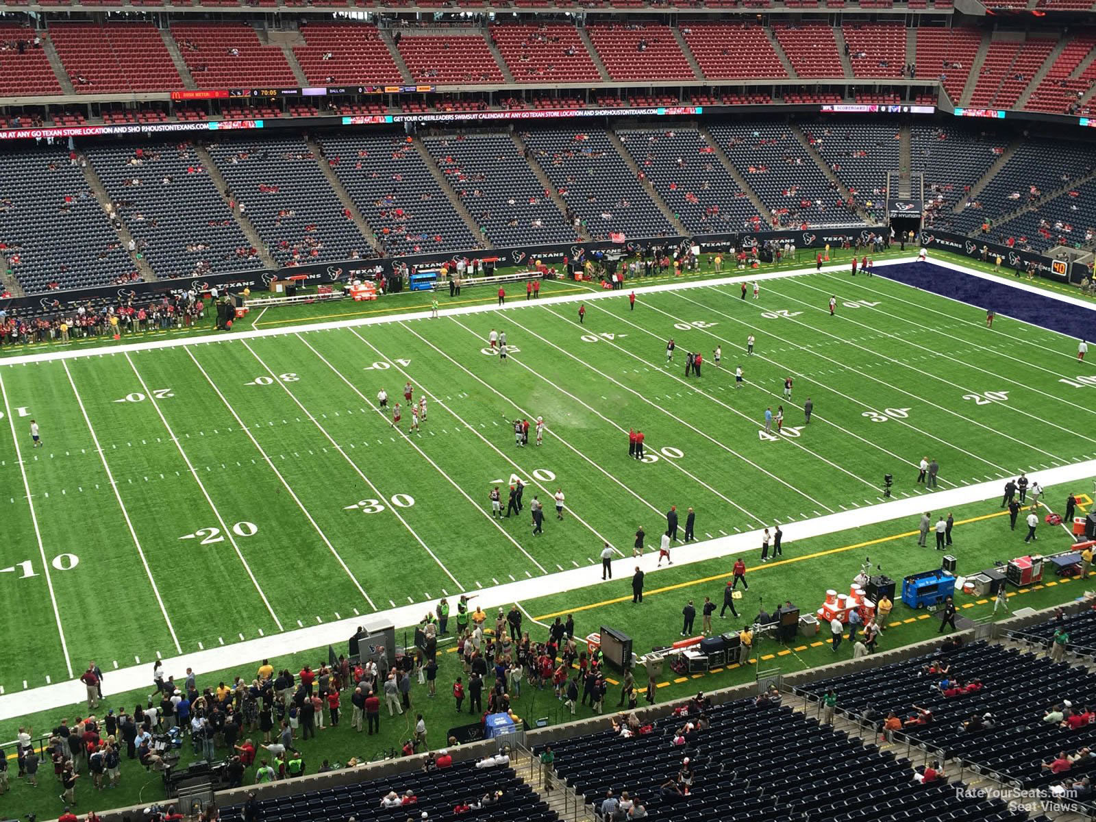 section 511, row h seat view  for football - nrg stadium