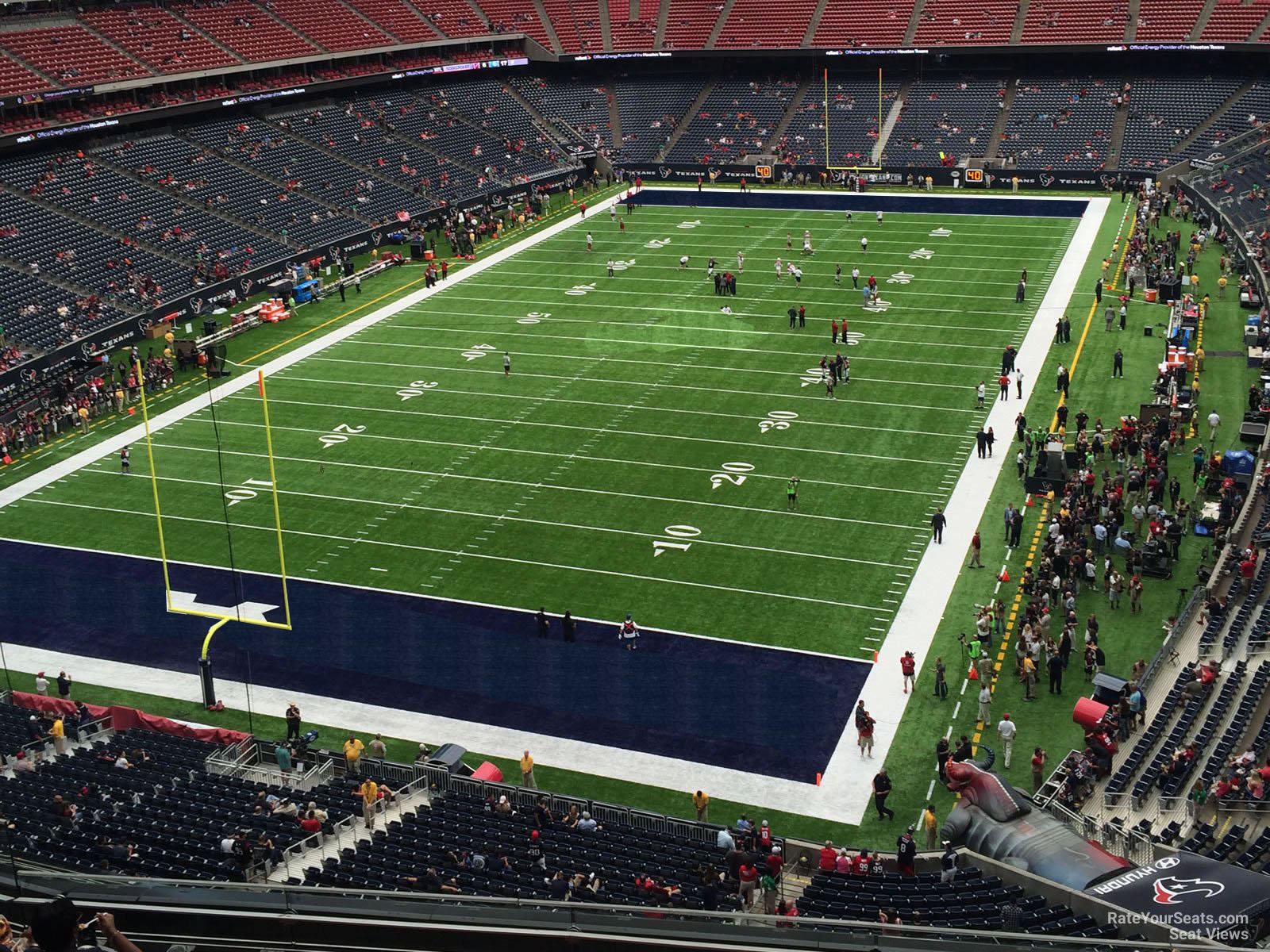 section 518, row h seat view  for football - nrg stadium
