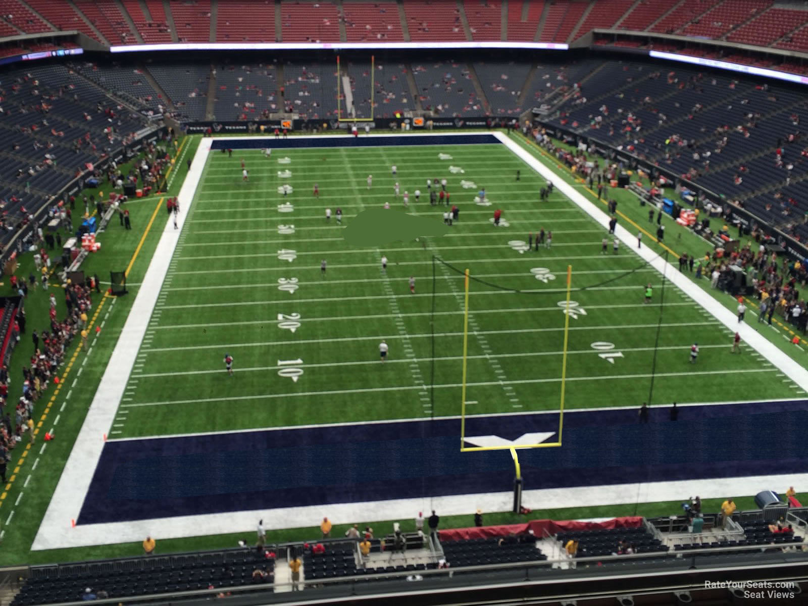 section 522, row h seat view  for football - nrg stadium