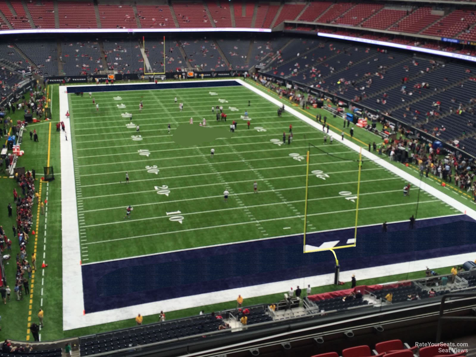 section 523, row h seat view  for football - nrg stadium