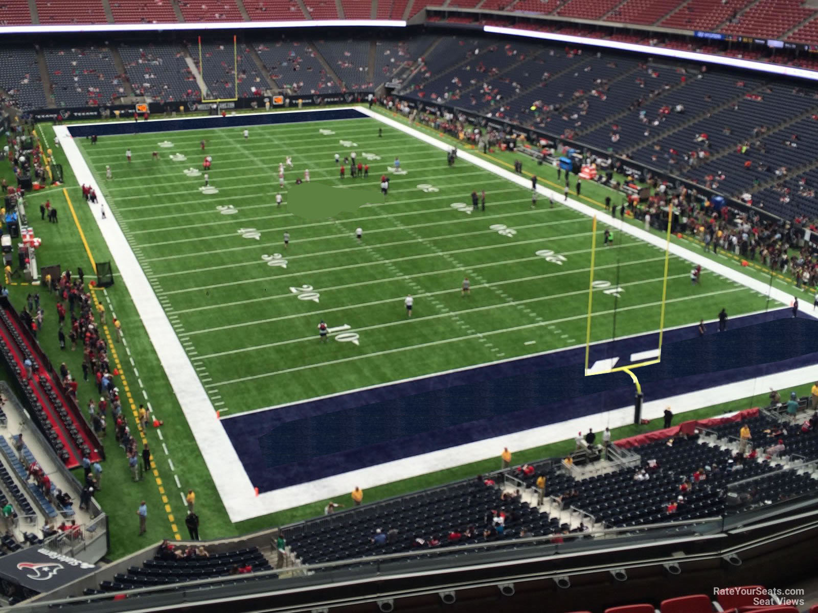 section 524, row h seat view  for football - nrg stadium