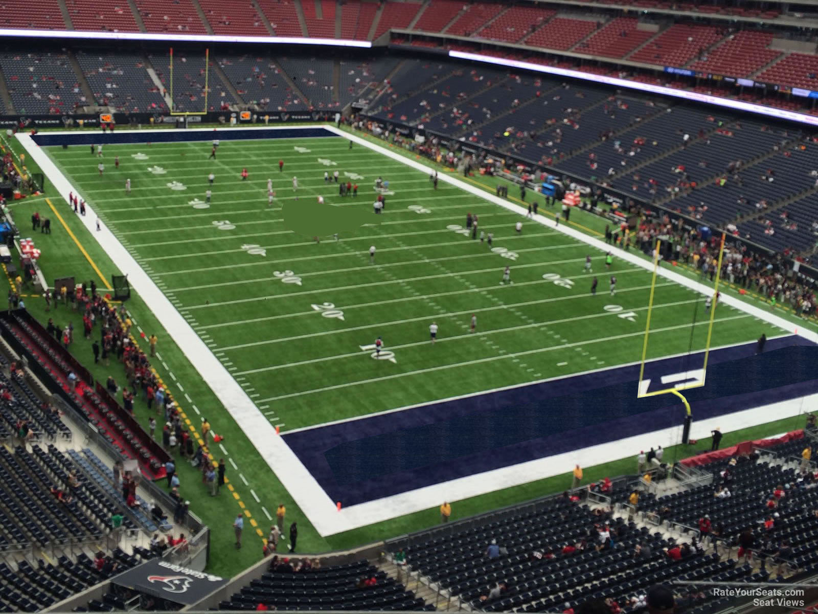 section 525, row h seat view  for football - nrg stadium