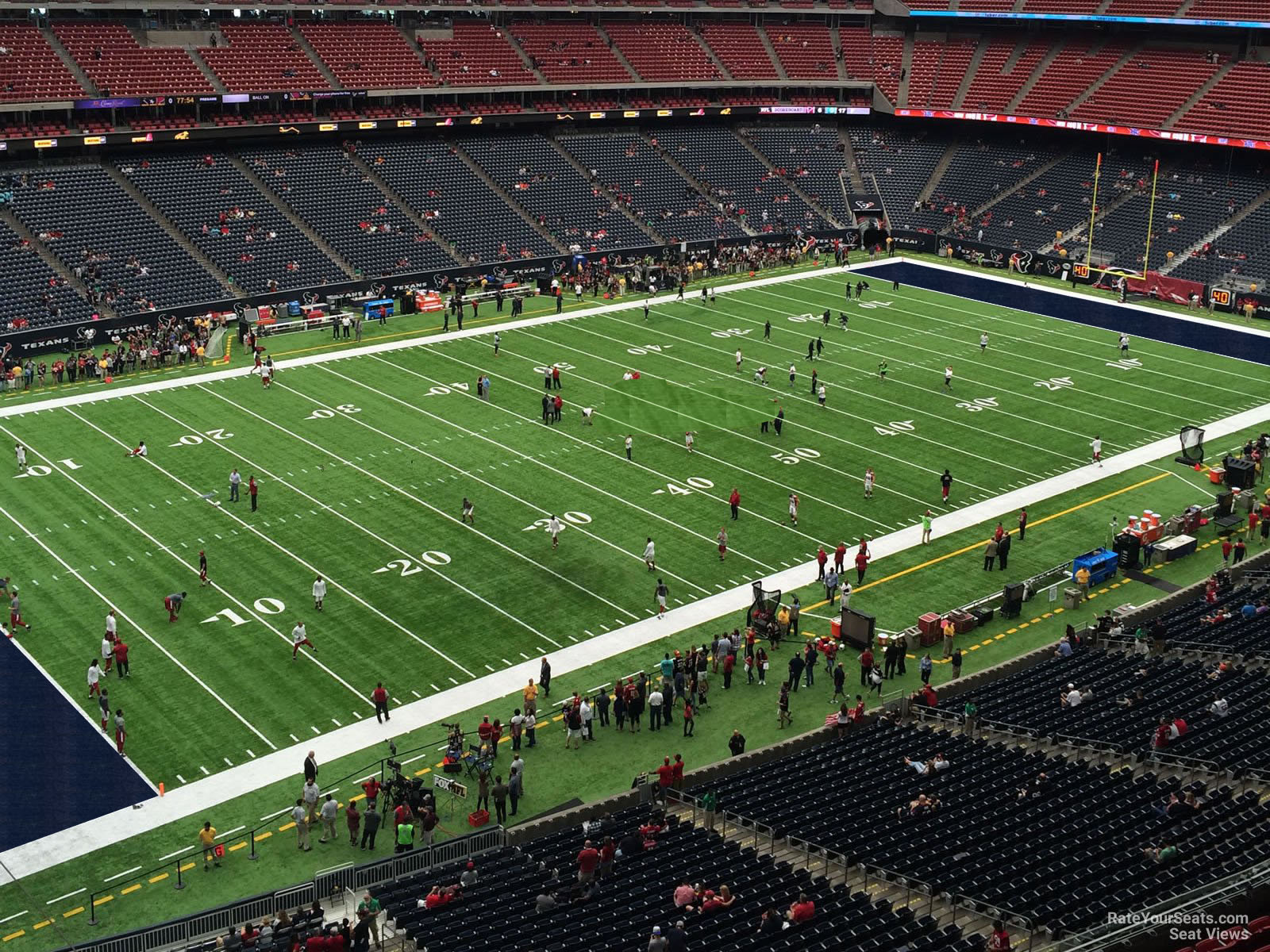 section 539, row h seat view  for football - nrg stadium