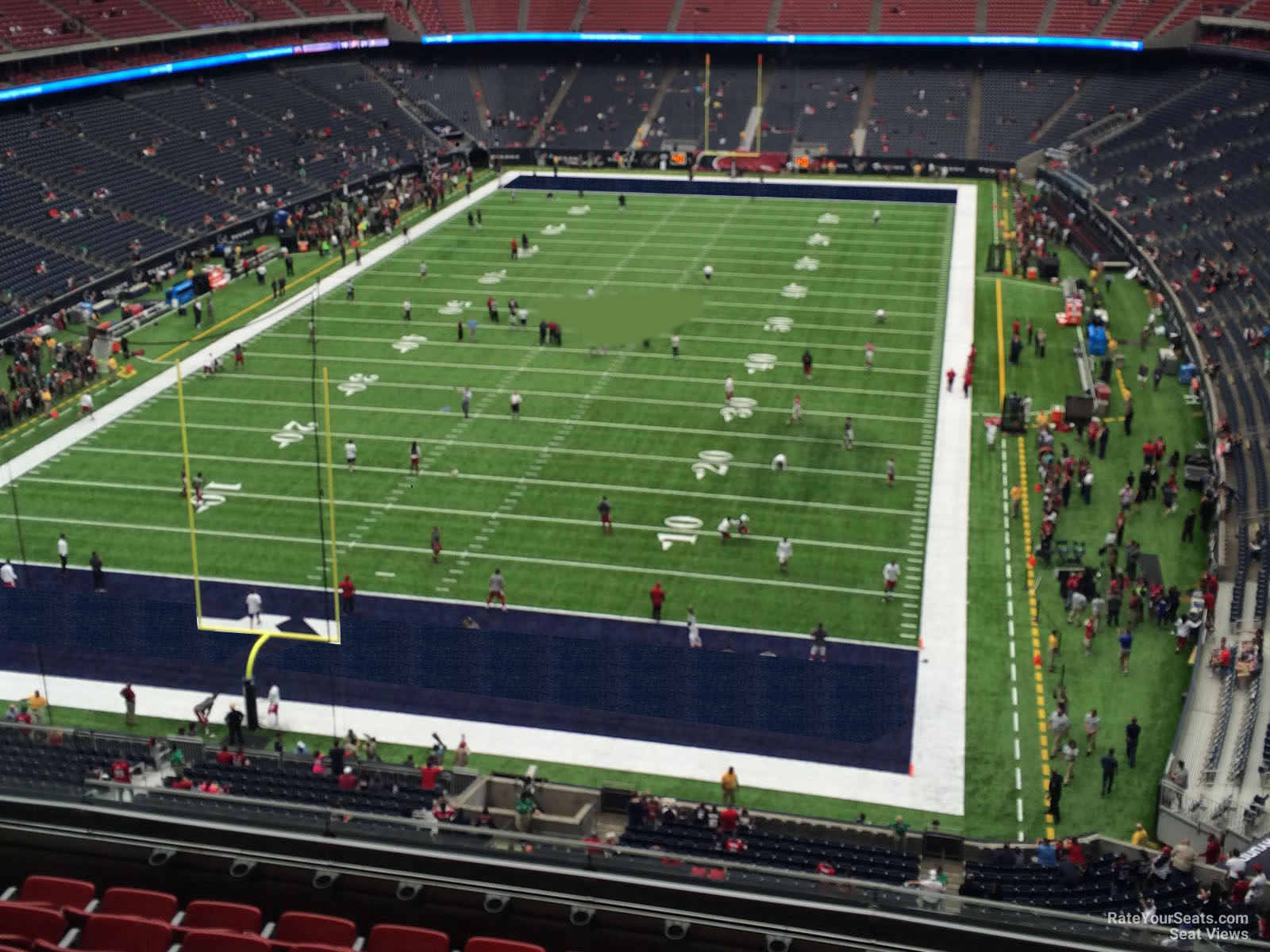section 545, row h seat view  for football - nrg stadium