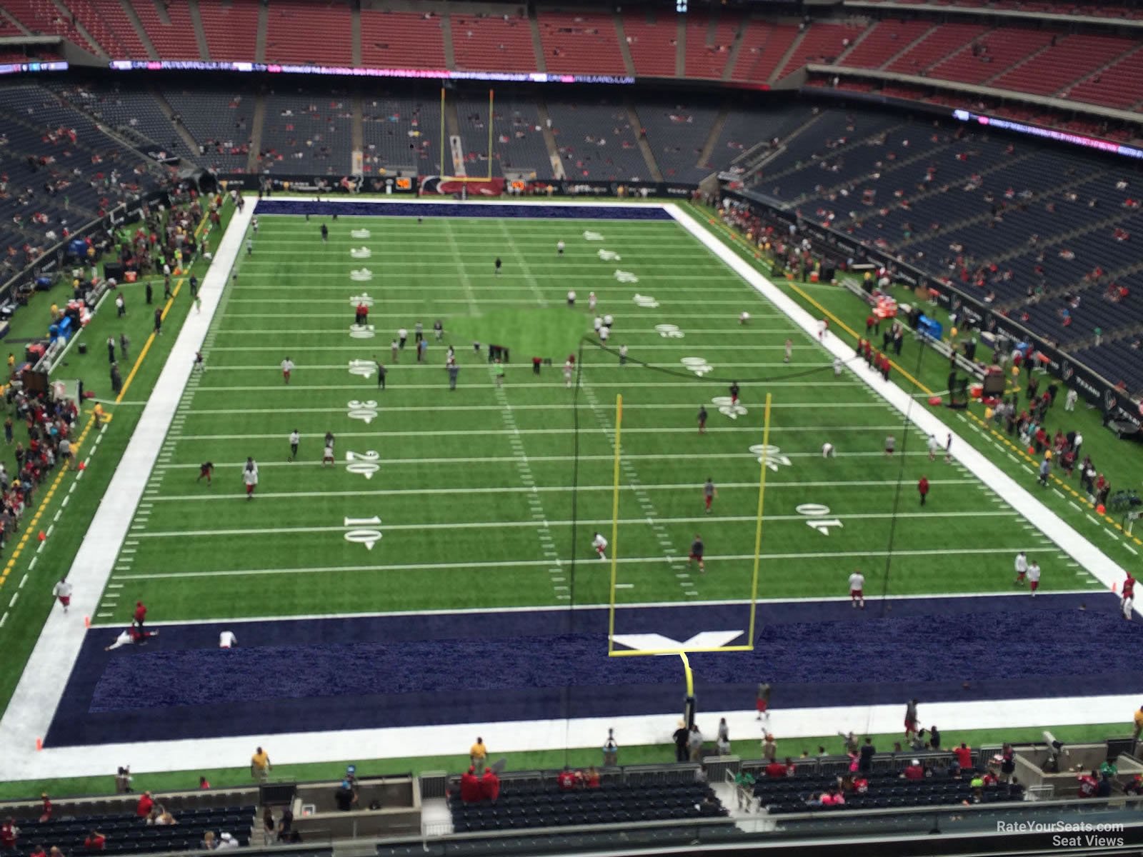 section 548, row h seat view  for football - nrg stadium