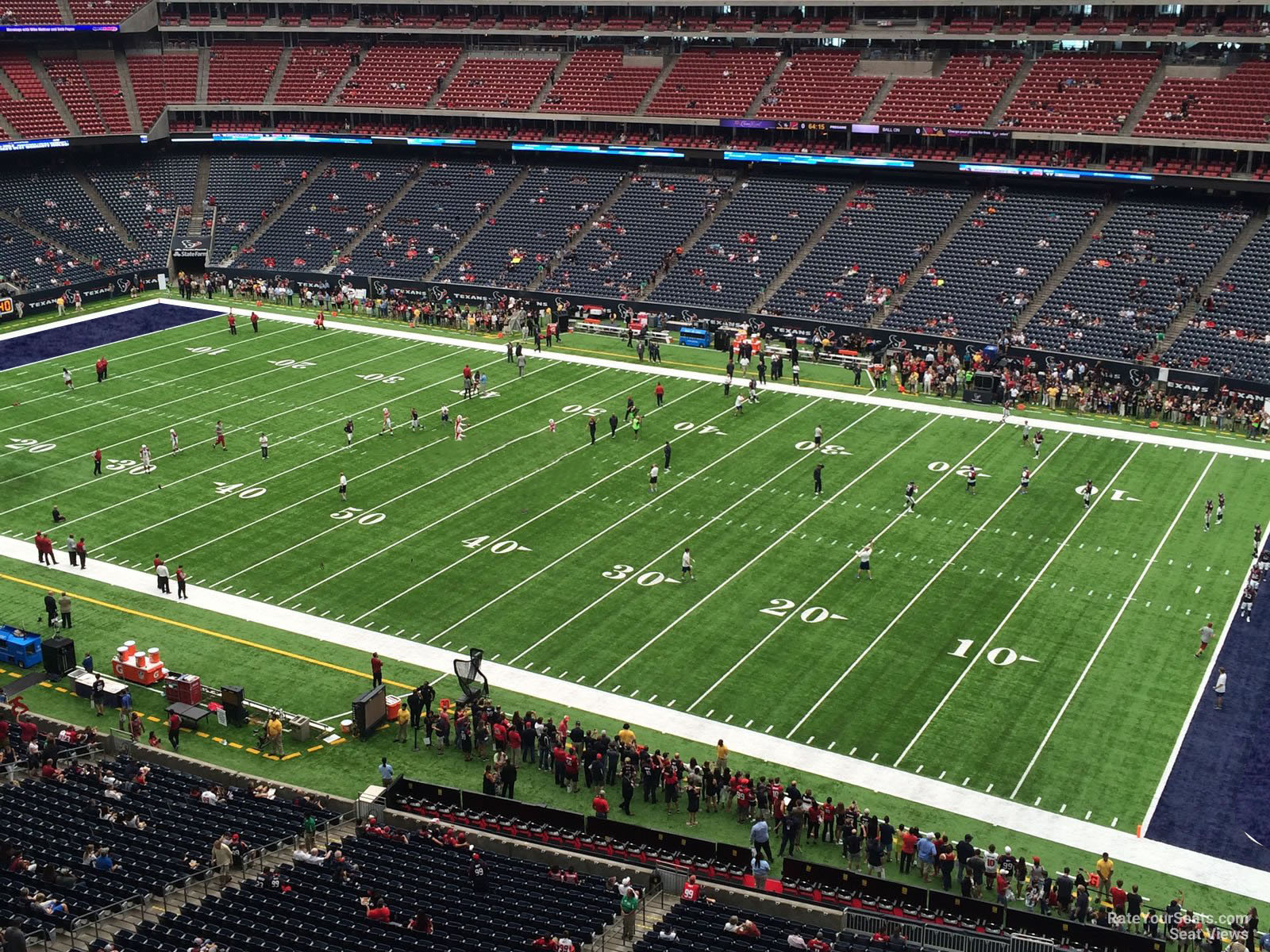 section 604, row p seat view  for football - nrg stadium
