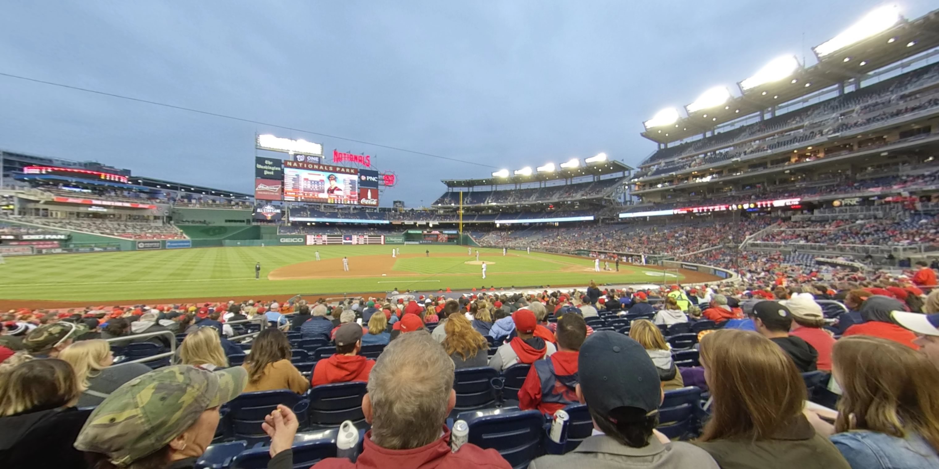 section 115 panoramic seat view  for baseball - nationals park