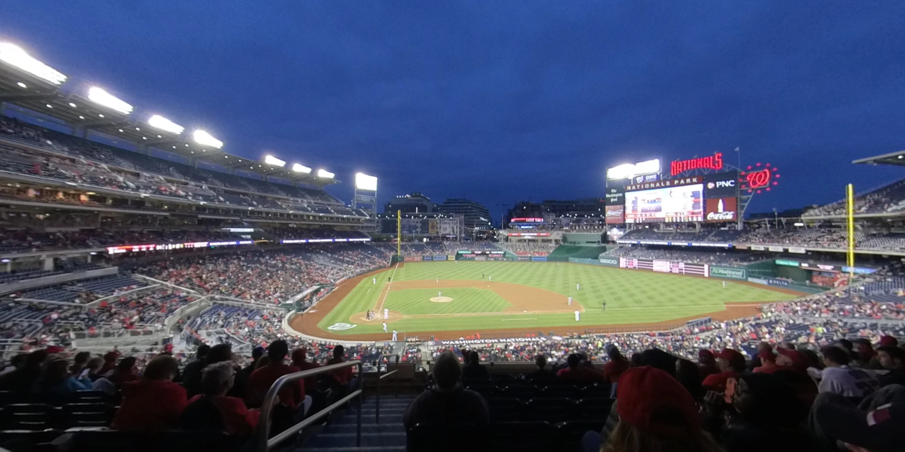section 218 panoramic seat view  for baseball - nationals park