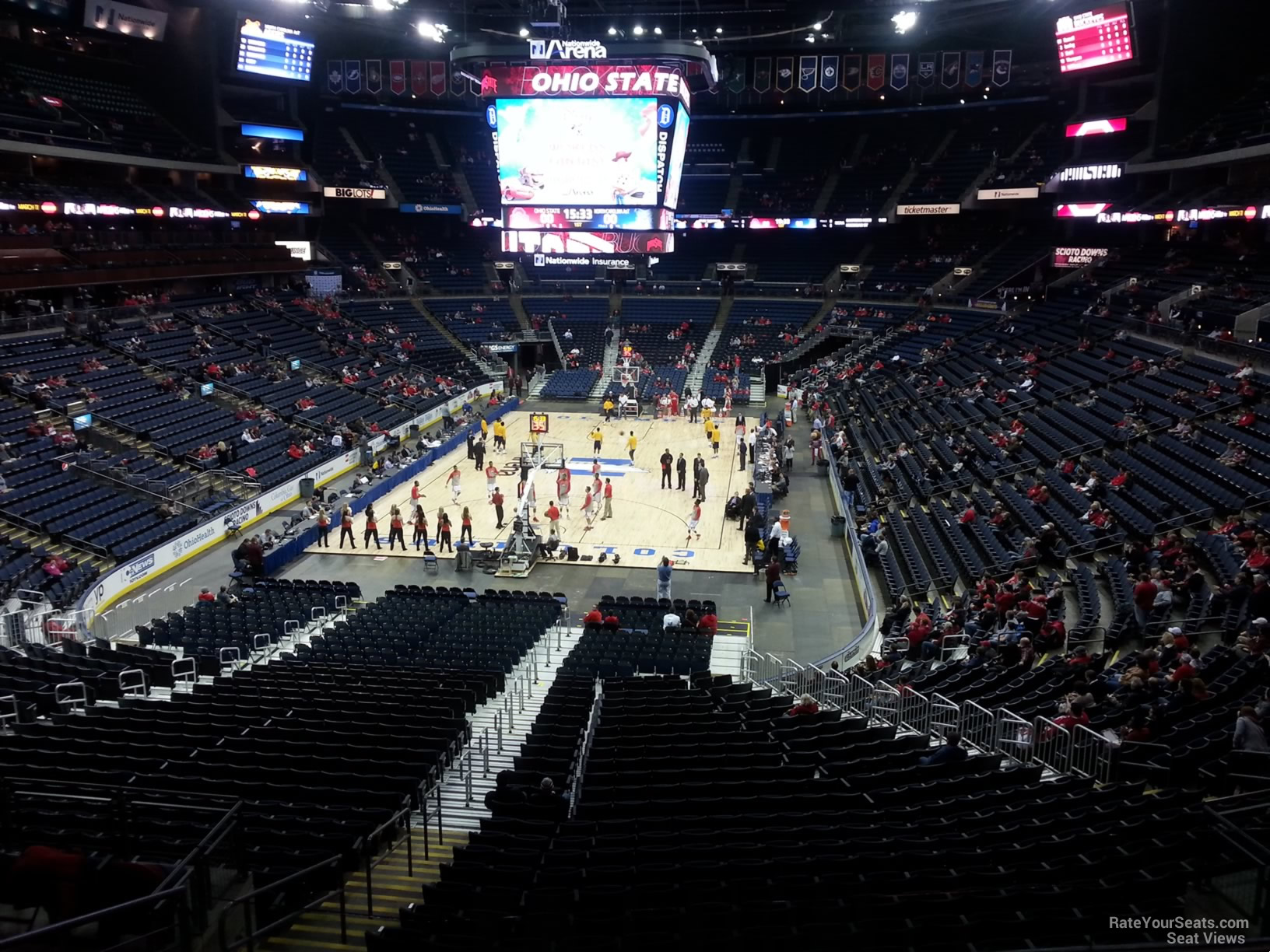 section cl11 seat view  for basketball - nationwide arena