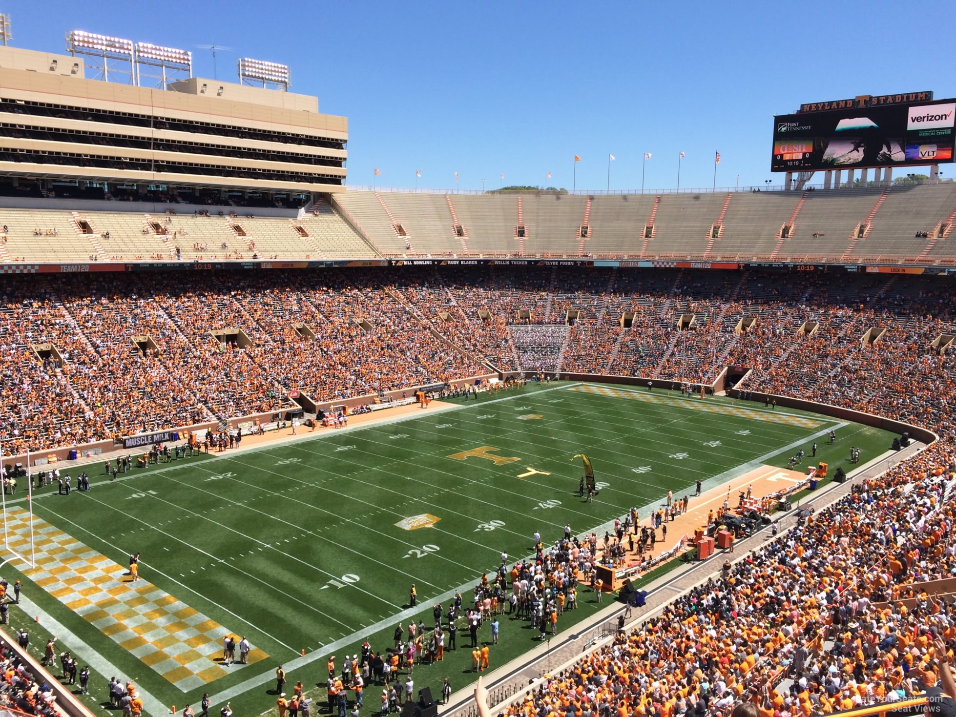 section xx3, row 10 seat view  - neyland stadium