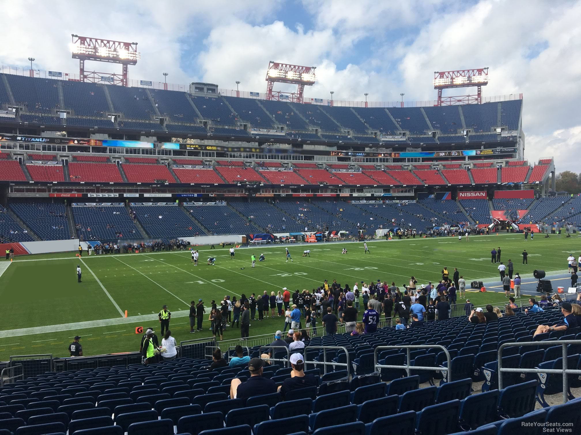 section 116, row aa seat view  for football - nissan stadium