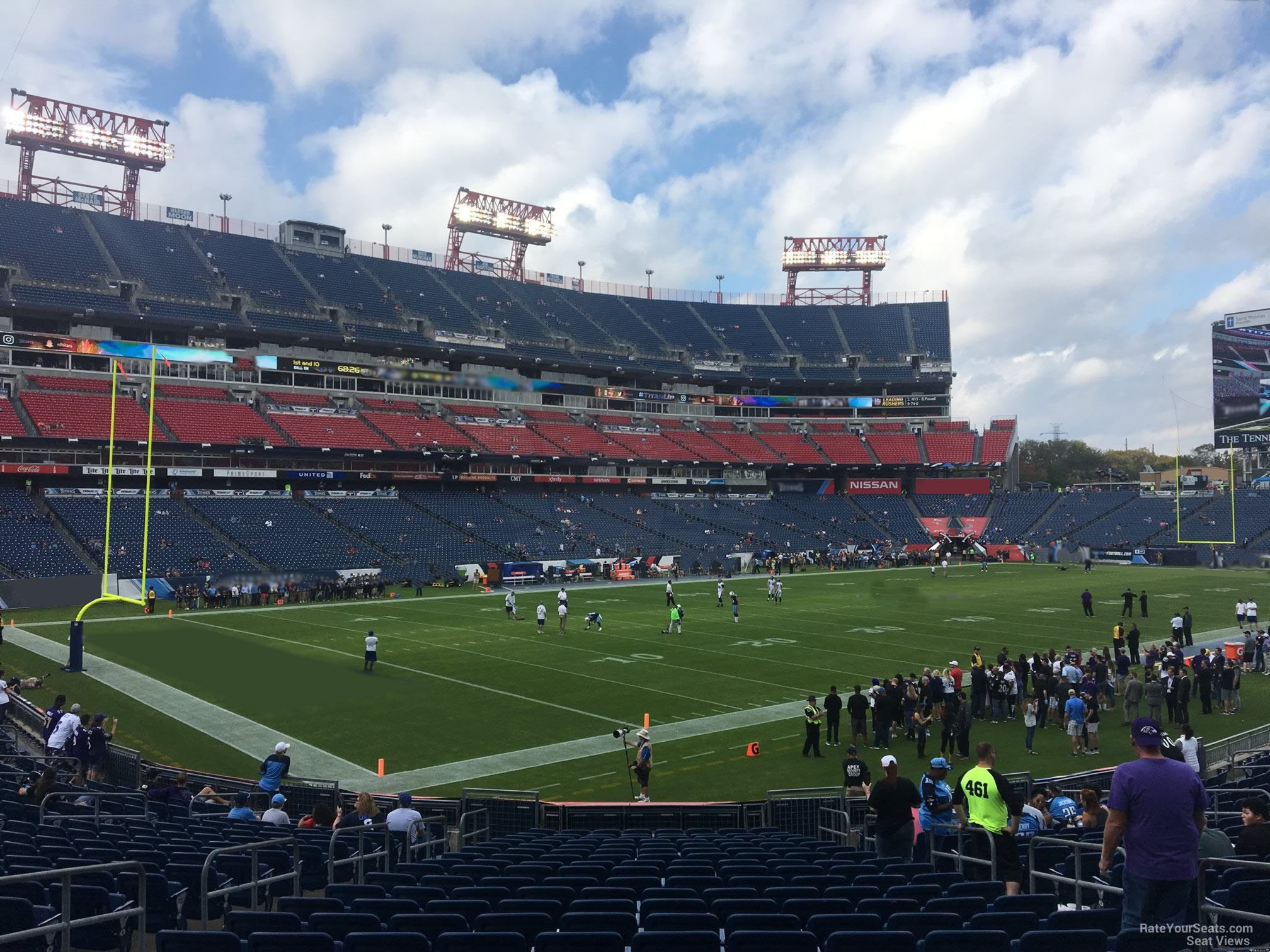 section 118, row aa seat view  for football - nissan stadium