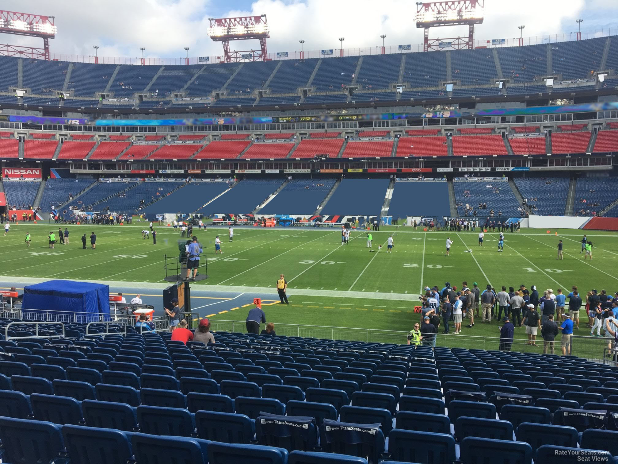section 133, row aa seat view  for football - nissan stadium