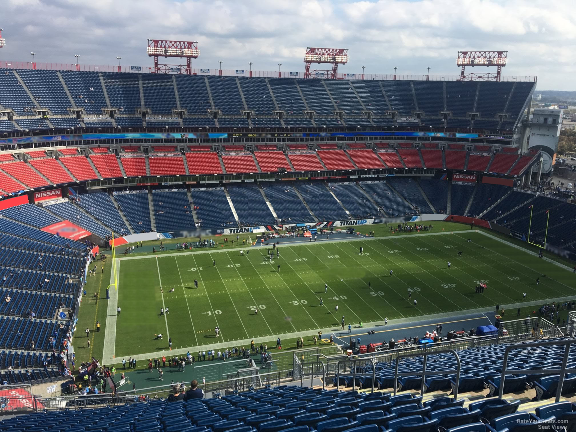section 339, row aa seat view  for football - nissan stadium