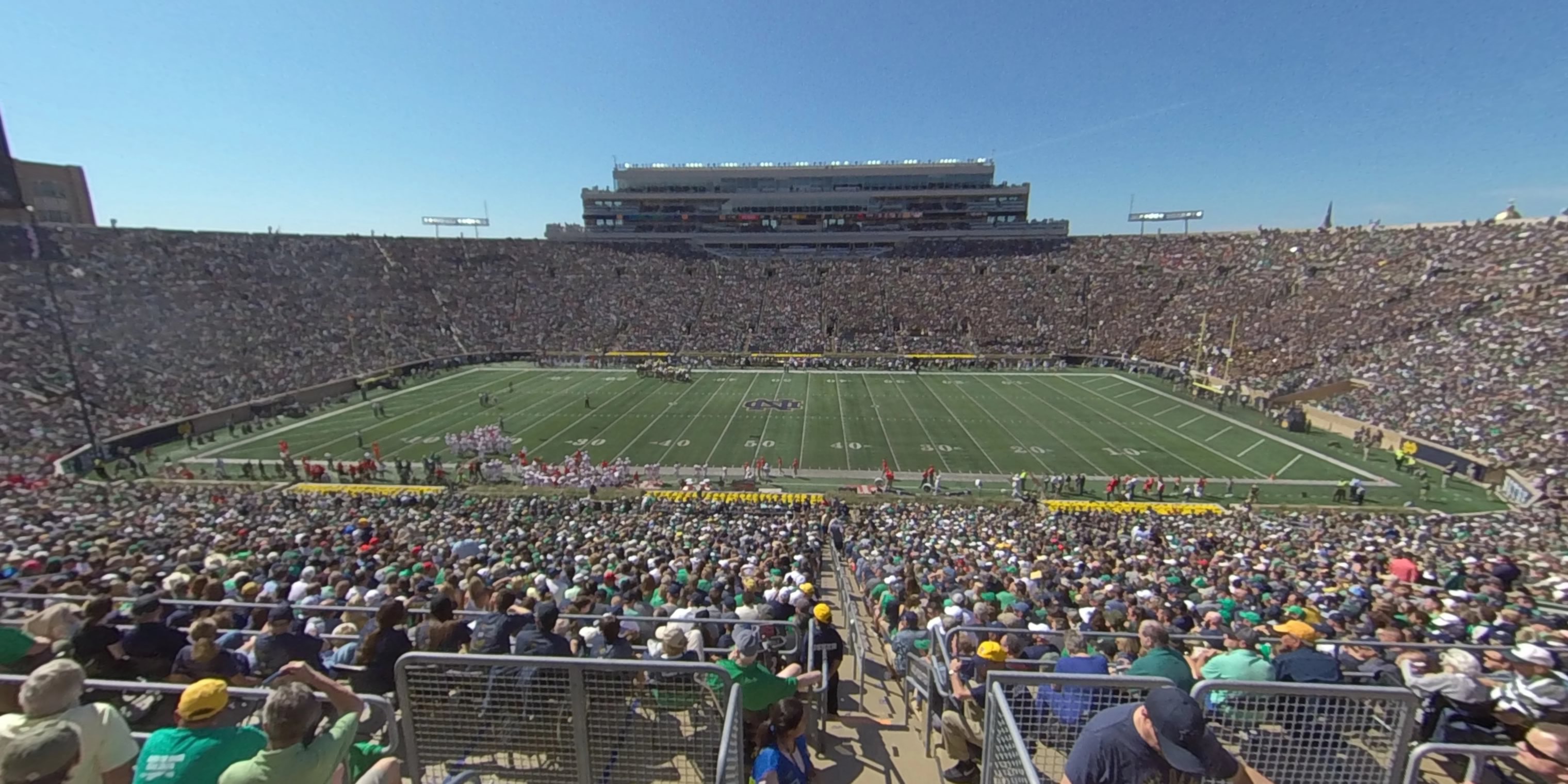 section 109 panoramic seat view  - notre dame stadium
