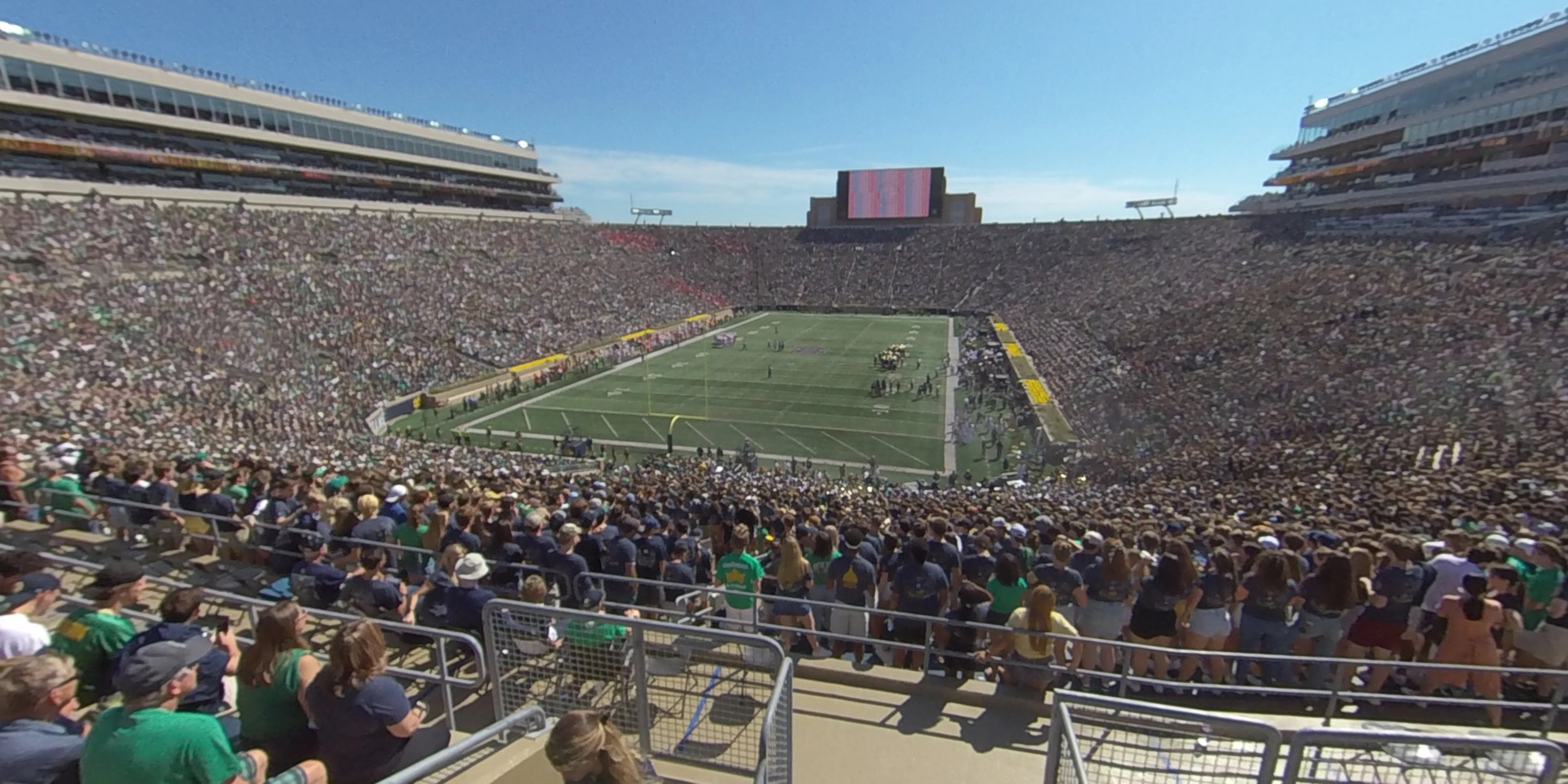 section 135 panoramic seat view  - notre dame stadium