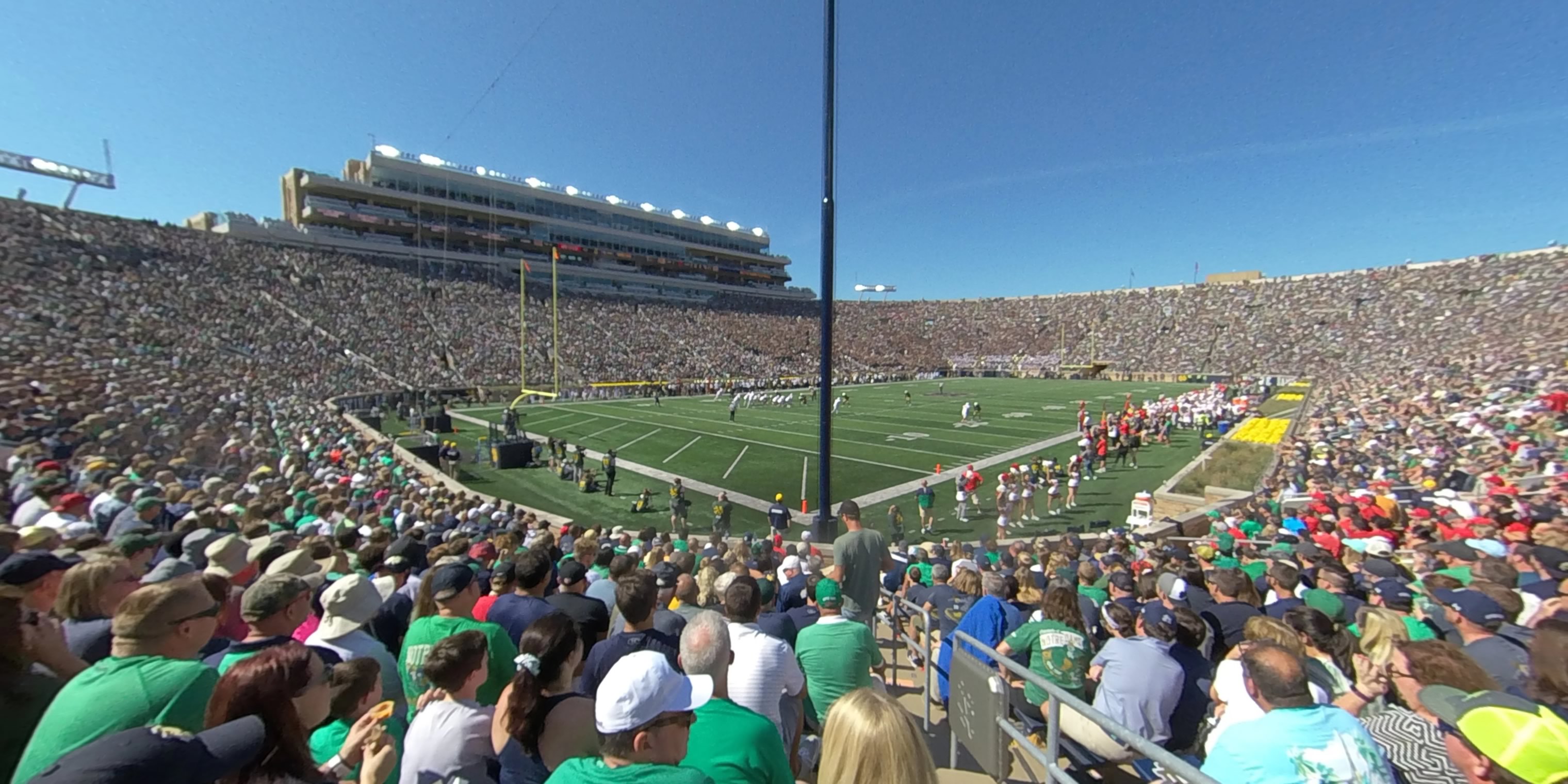 section 15 panoramic seat view  - notre dame stadium