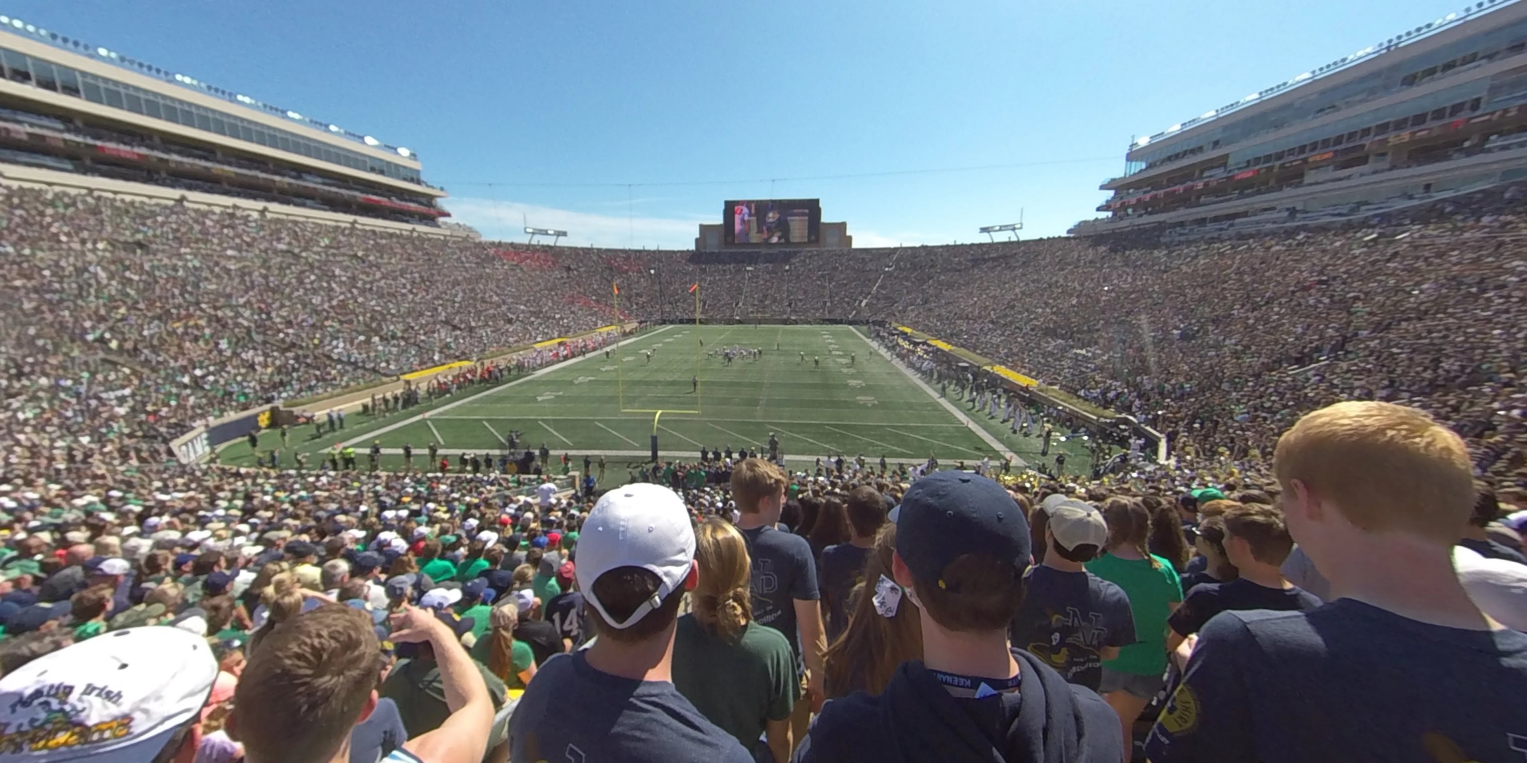 section 36 panoramic seat view  - notre dame stadium