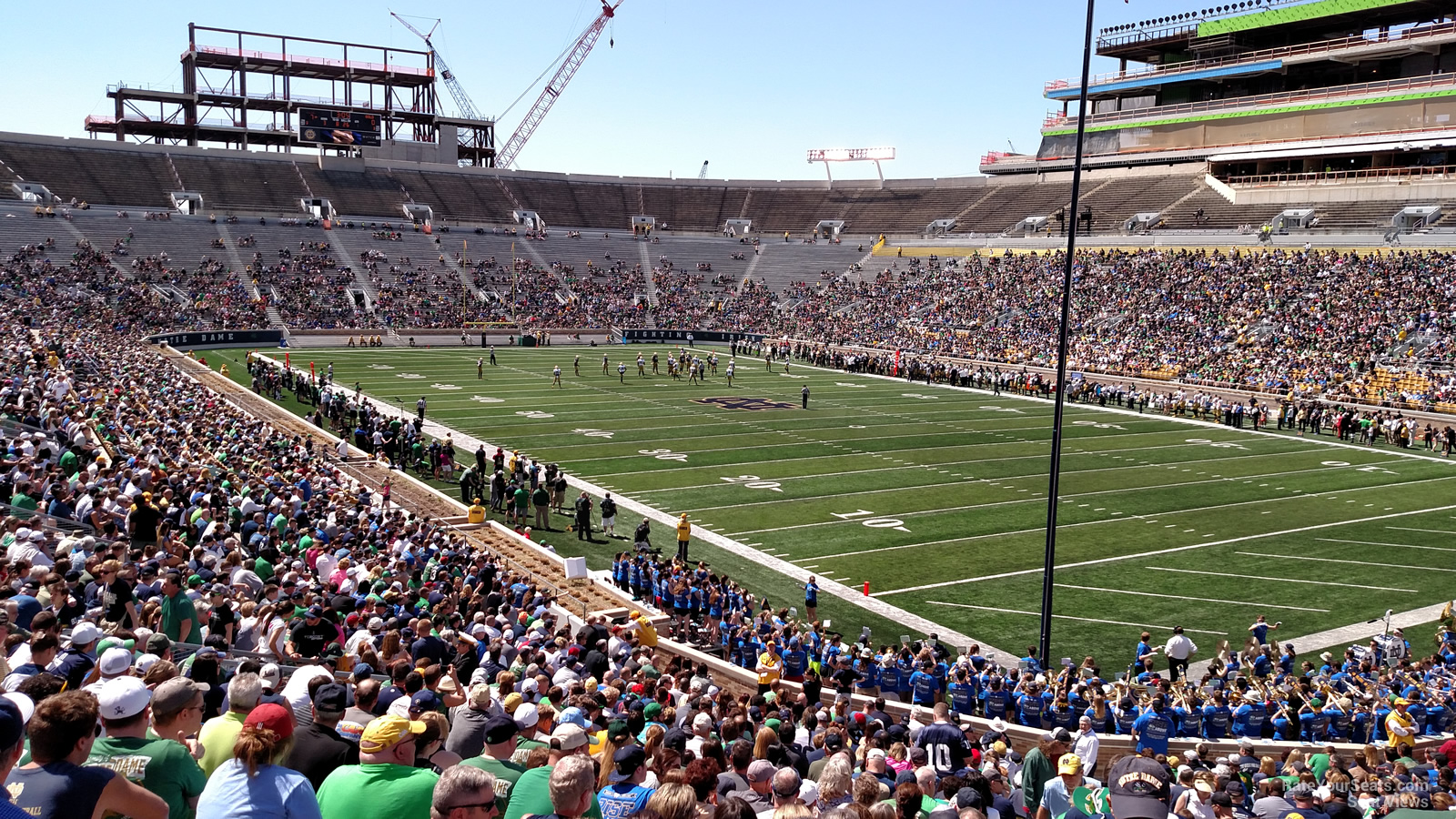 section 4, row 36 seat view  - notre dame stadium