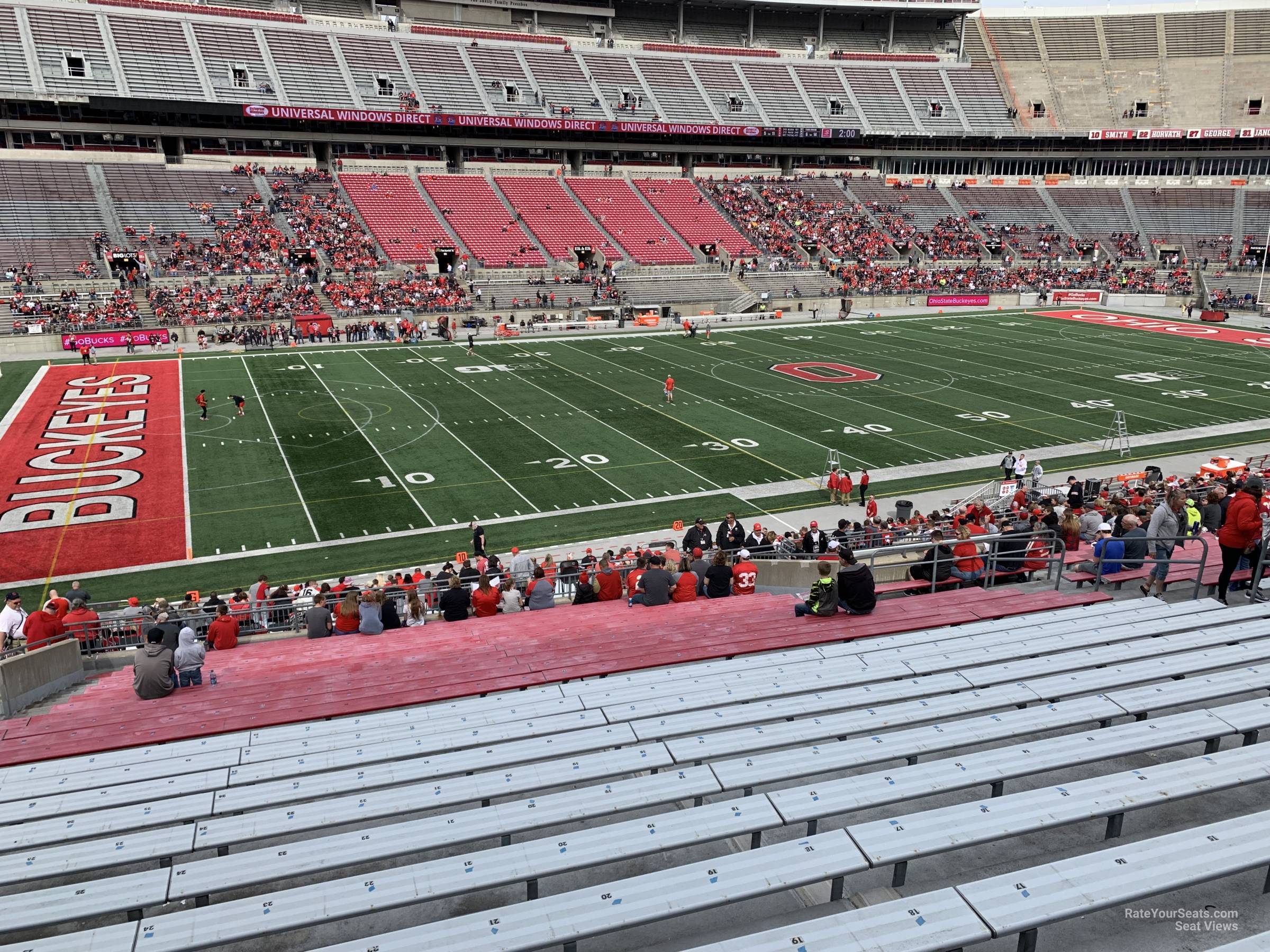 section 26a, row 25 seat view  - ohio stadium