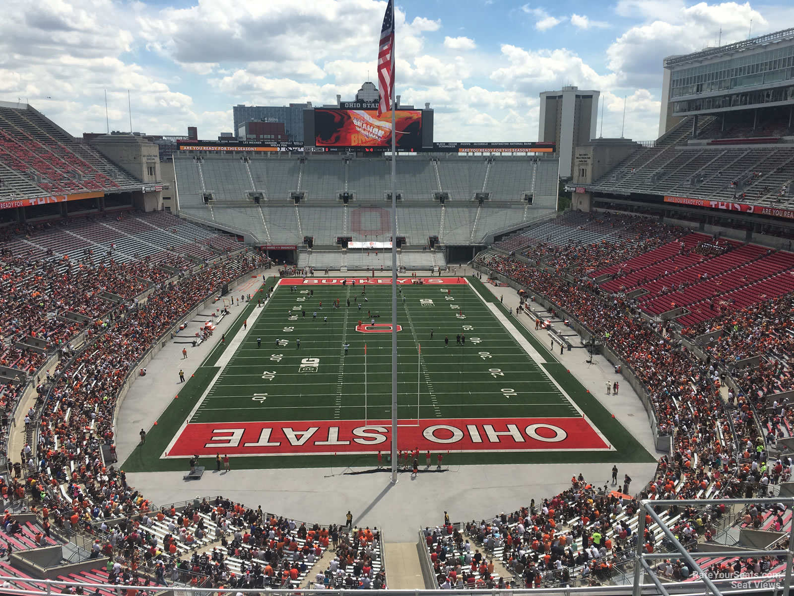 section 2c, row 16 seat view  - ohio stadium