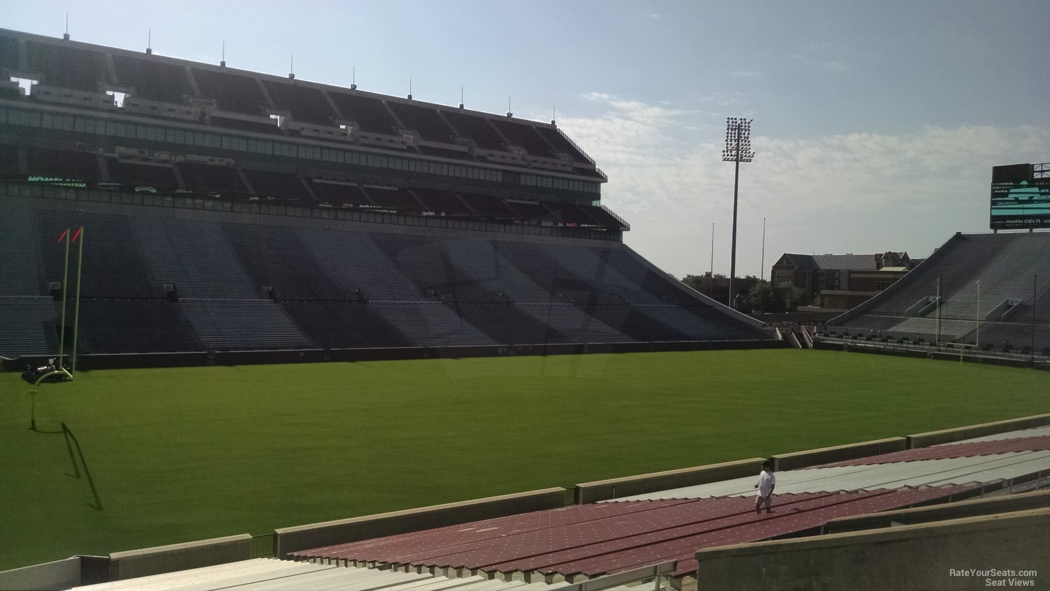 oklahoma memorial stadium section 10 rateyourseats com memorial stadium ou seating chart