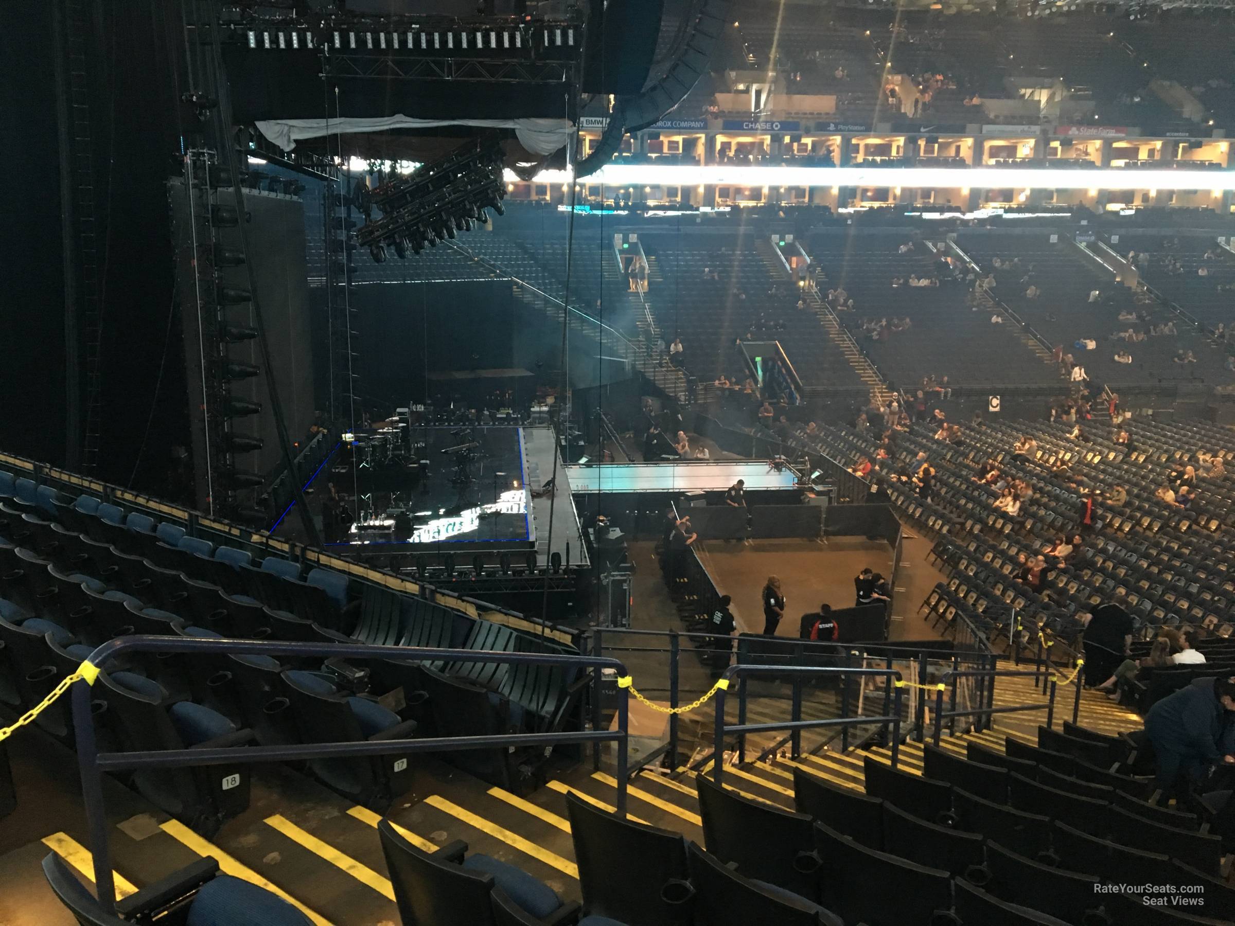 section 118, row 22 seat view  - oakland arena
