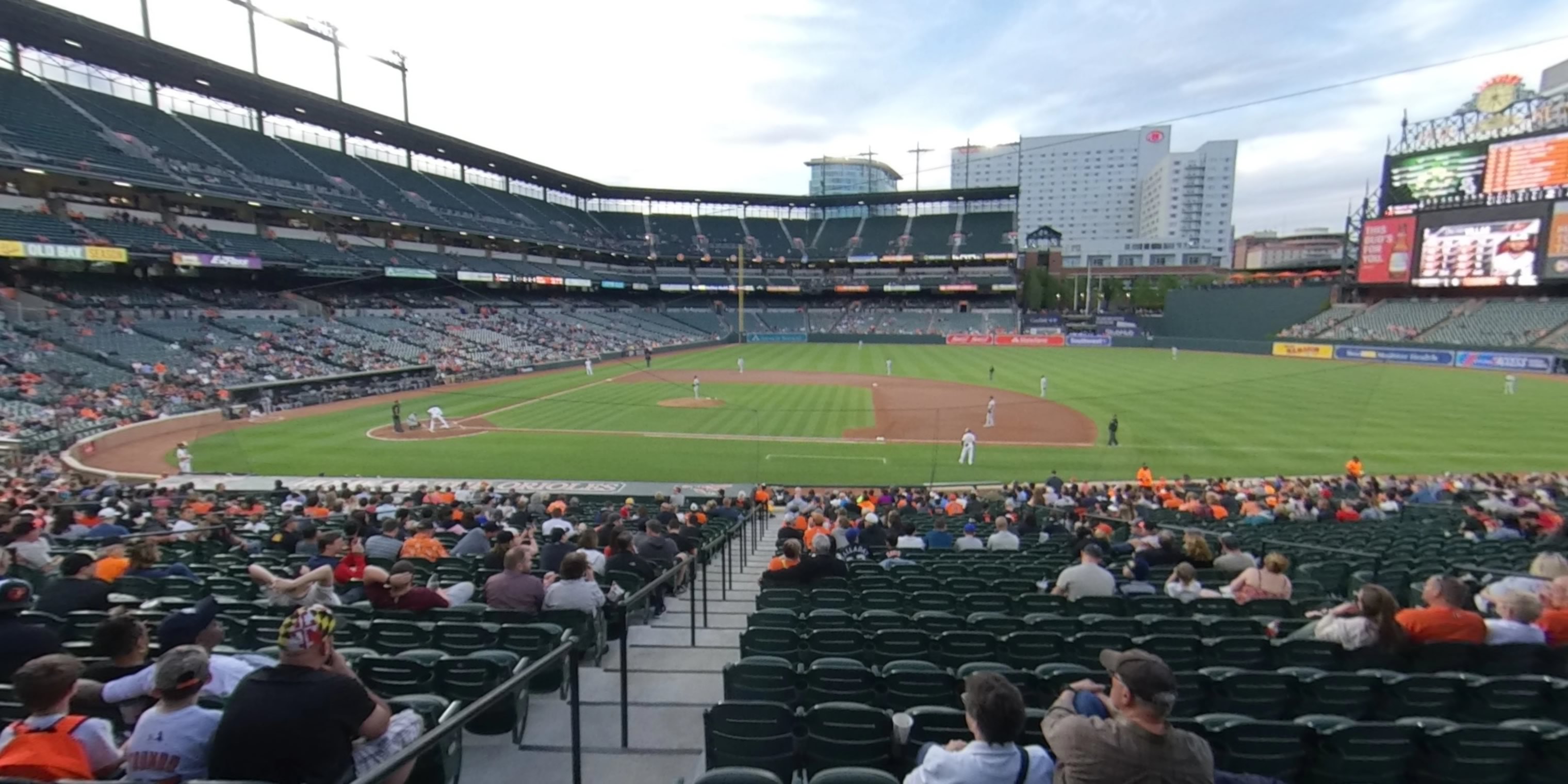section 20 panoramic seat view  - oriole park