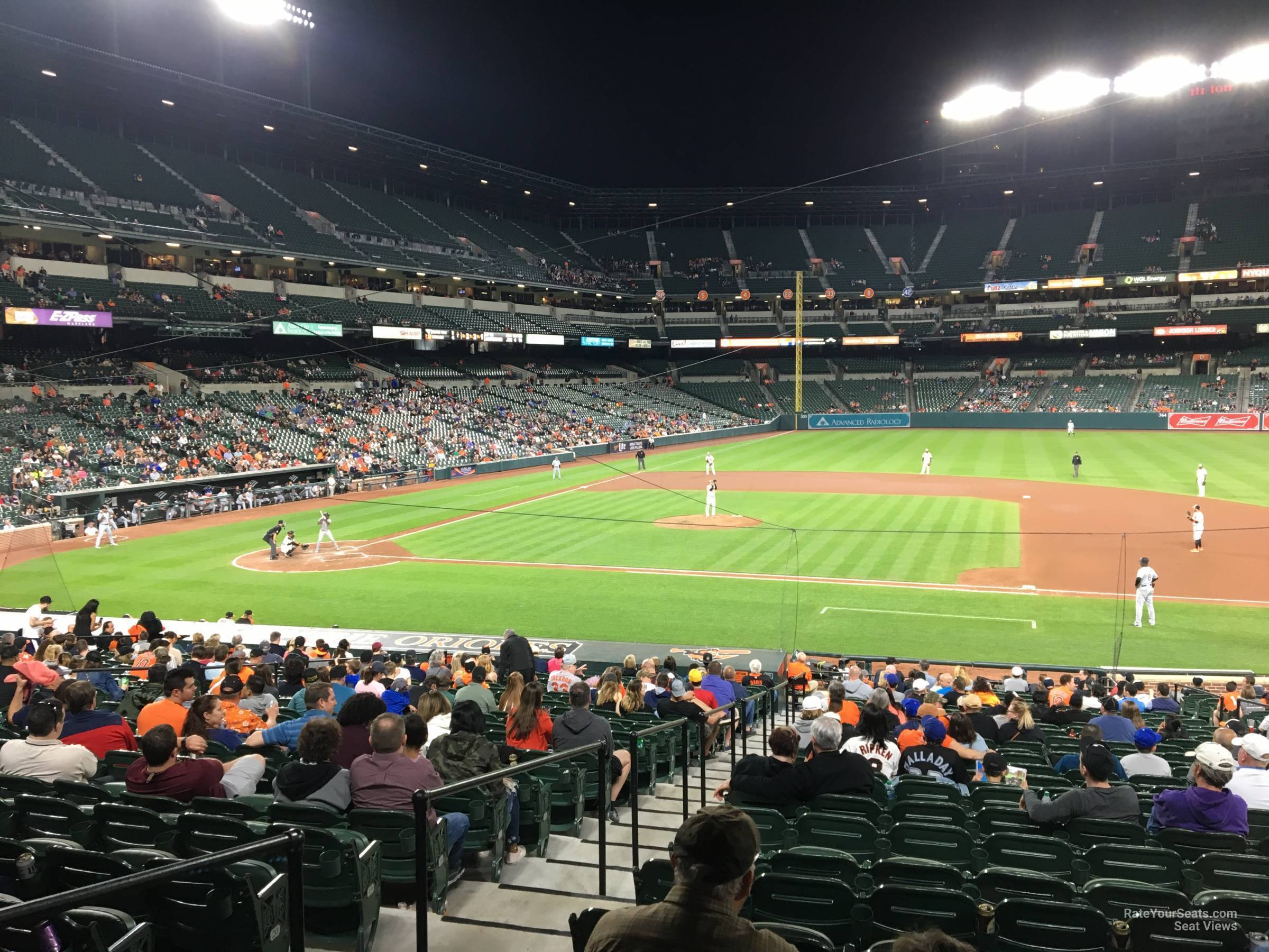 section 20, row 27 seat view  - oriole park