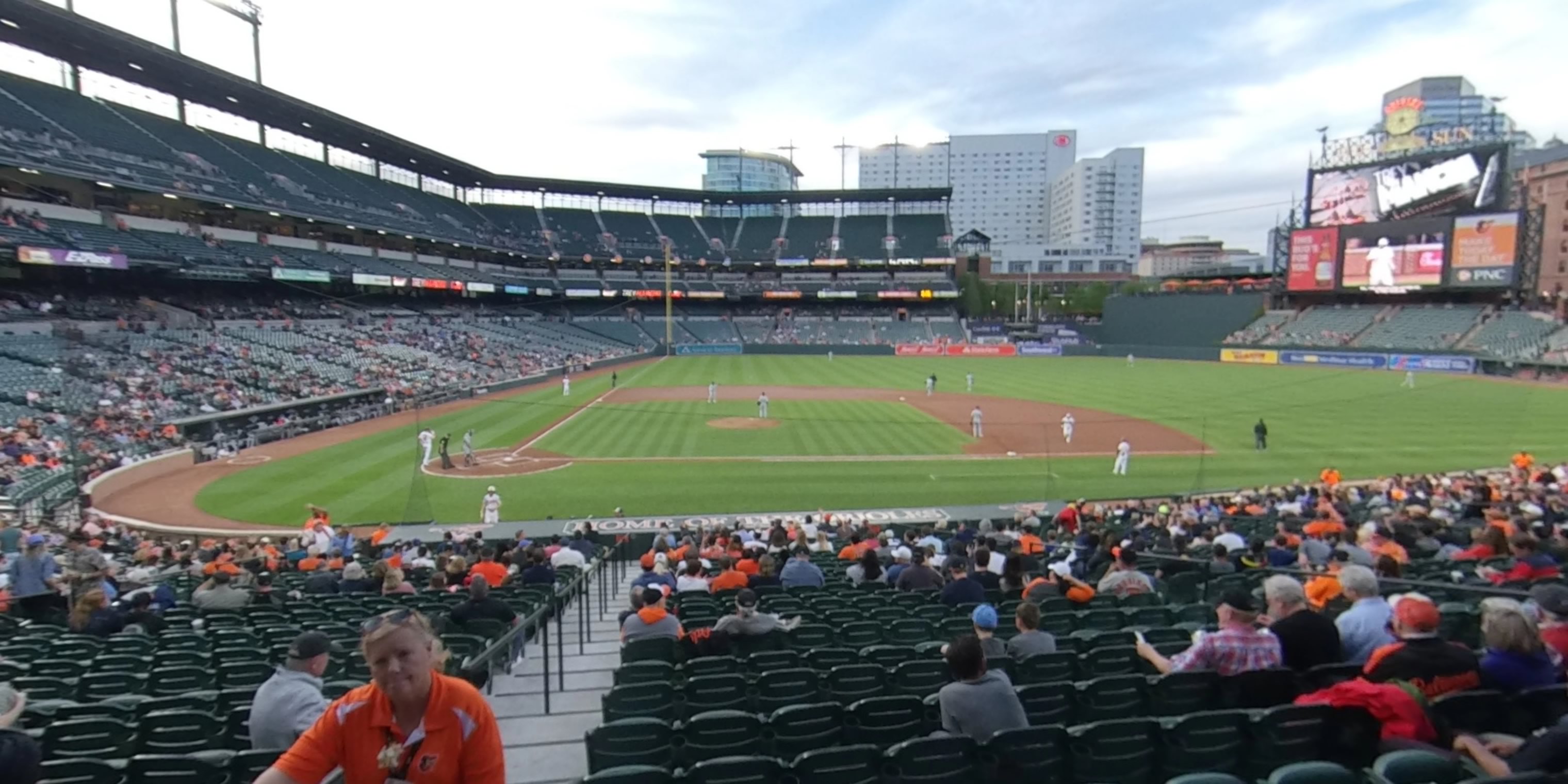 section 24 panoramic seat view  - oriole park
