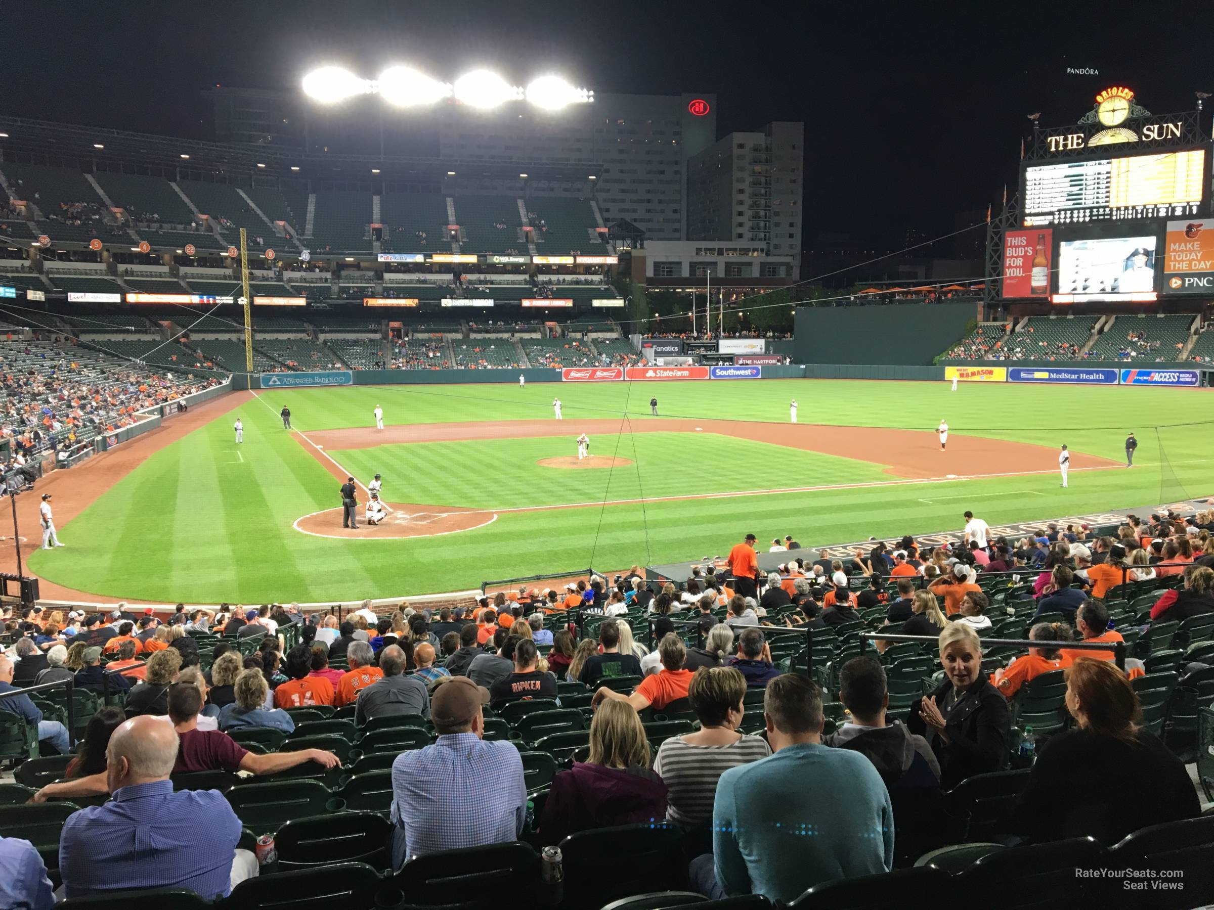 section 30, row 27 seat view  - oriole park
