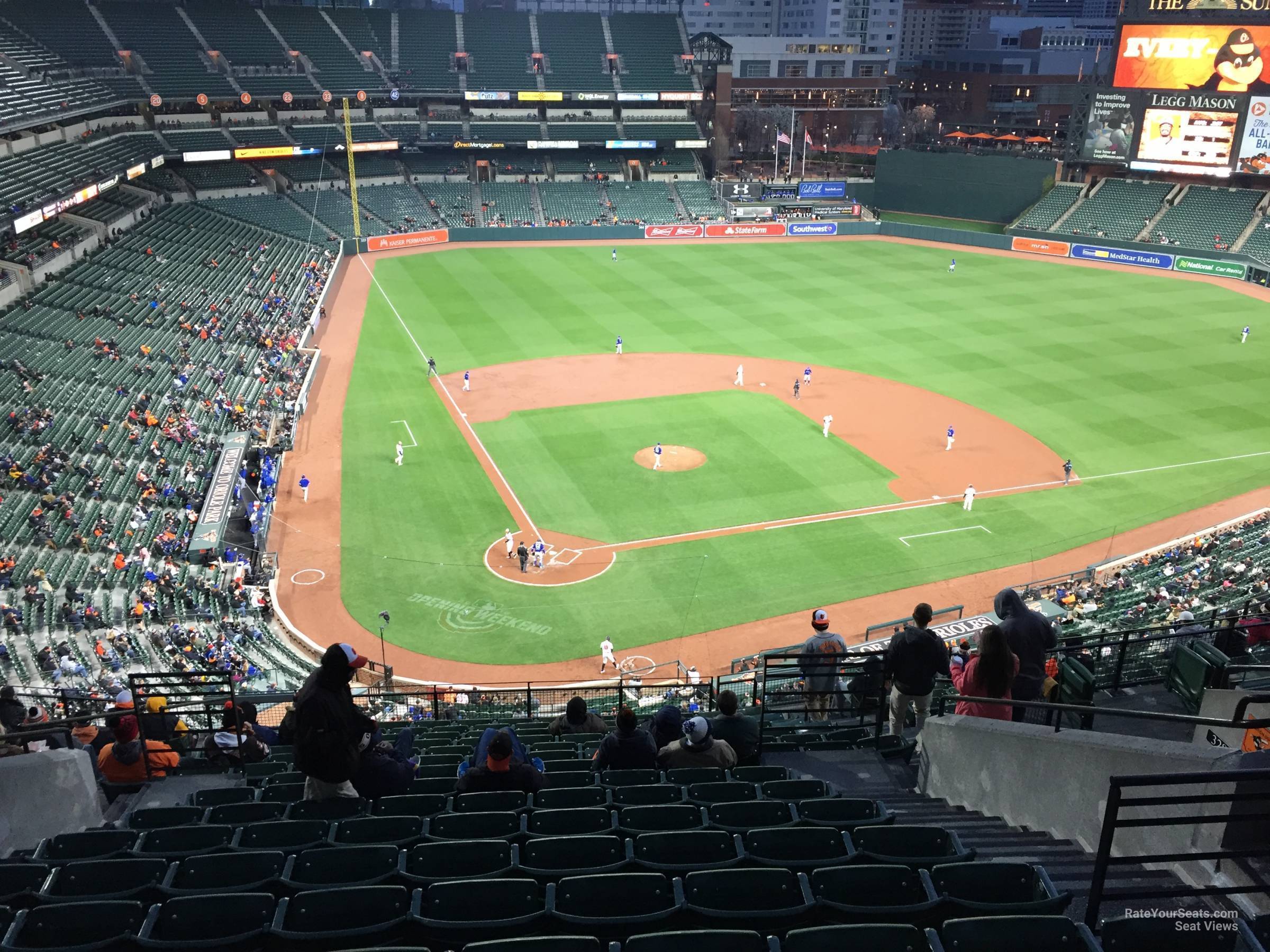 section 330, row 15 seat view  - oriole park