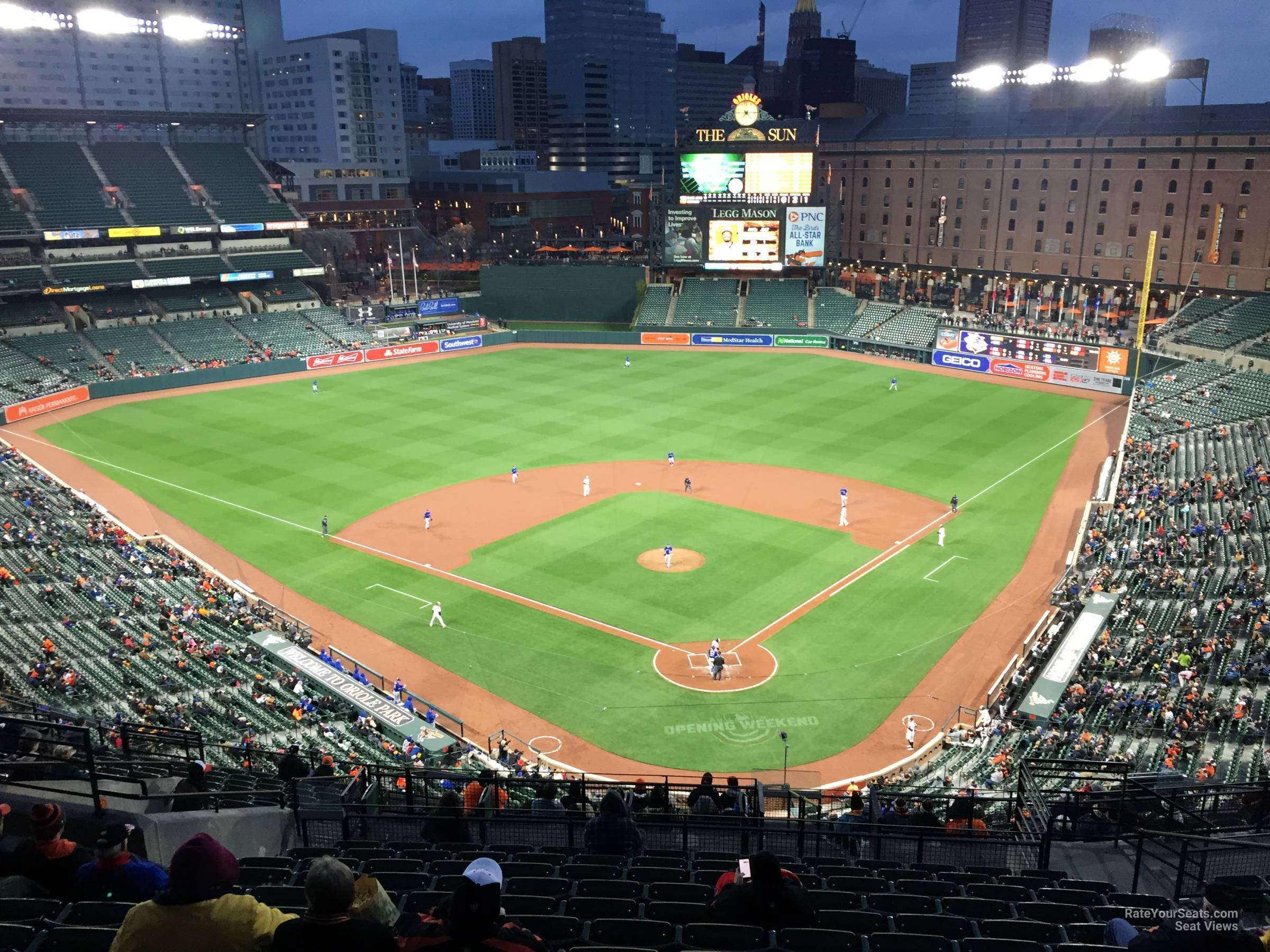 section 340, row 15 seat view  - oriole park