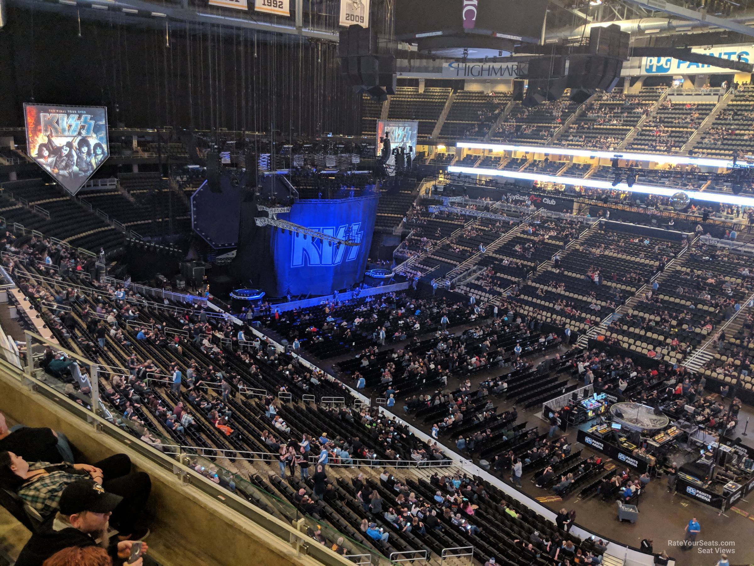 section 216, row c seat view  for concert - ppg paints arena