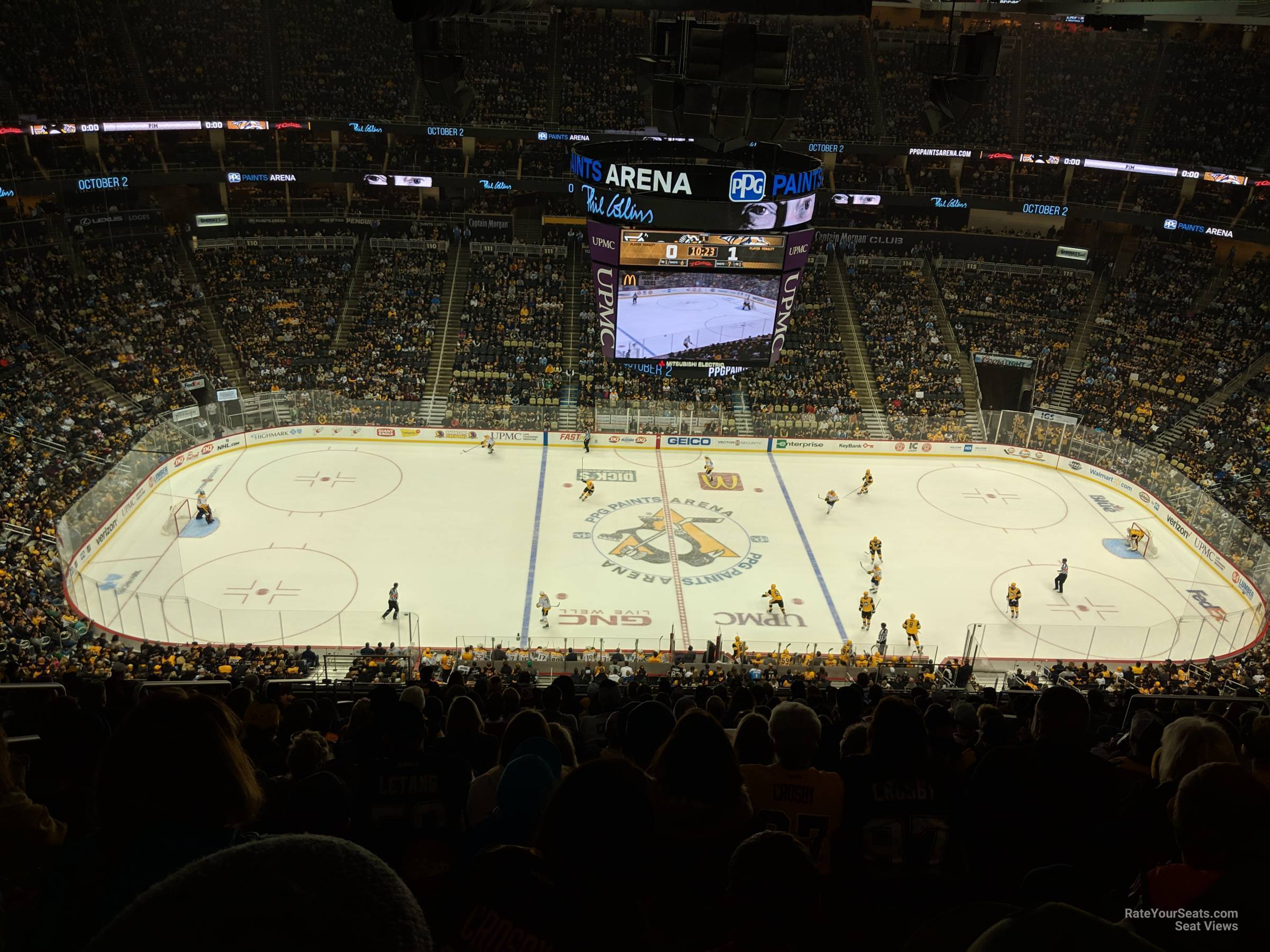 section 203, row sro seat view  for hockey - ppg paints arena