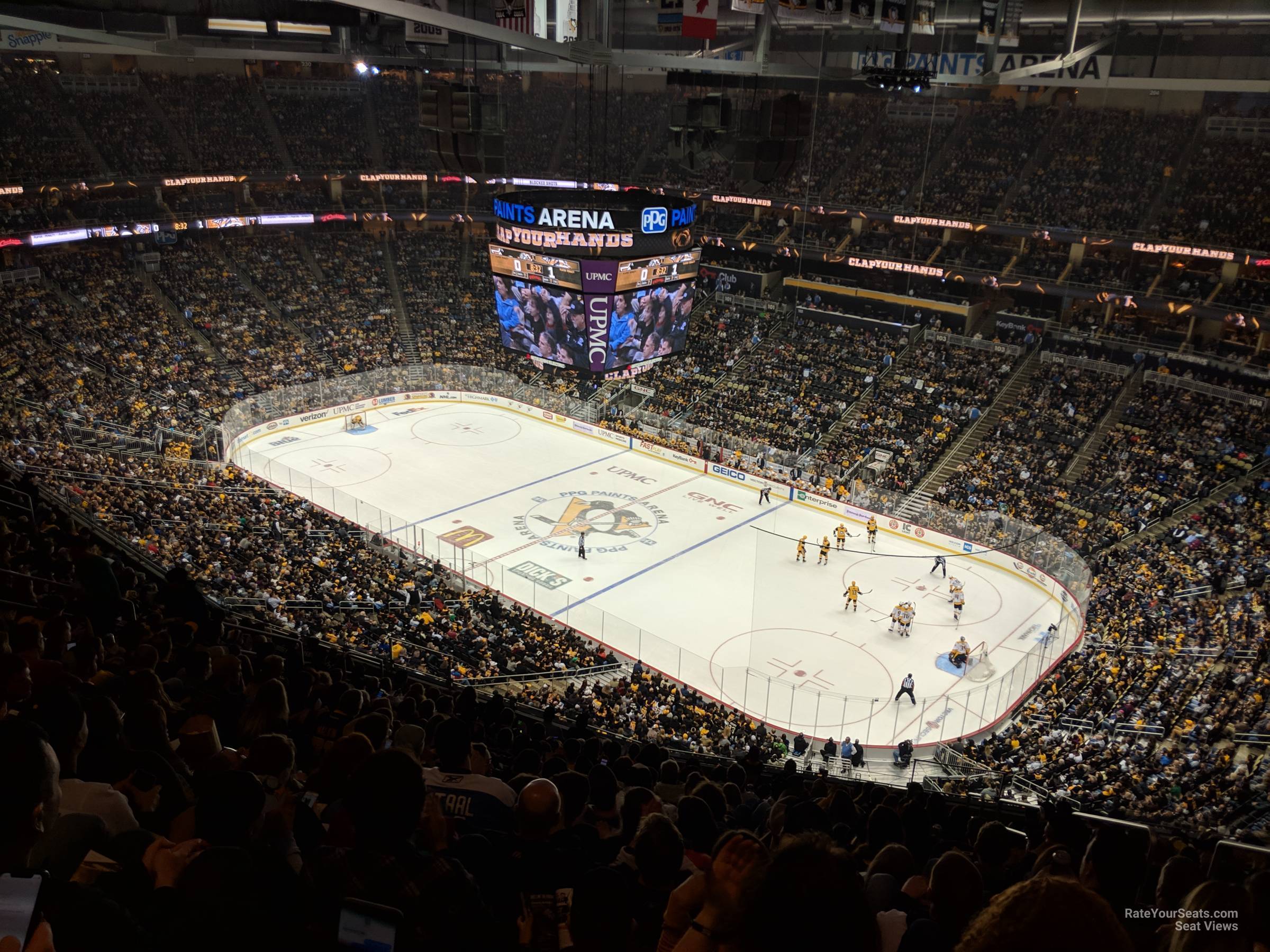 section 216, row q seat view  for hockey - ppg paints arena
