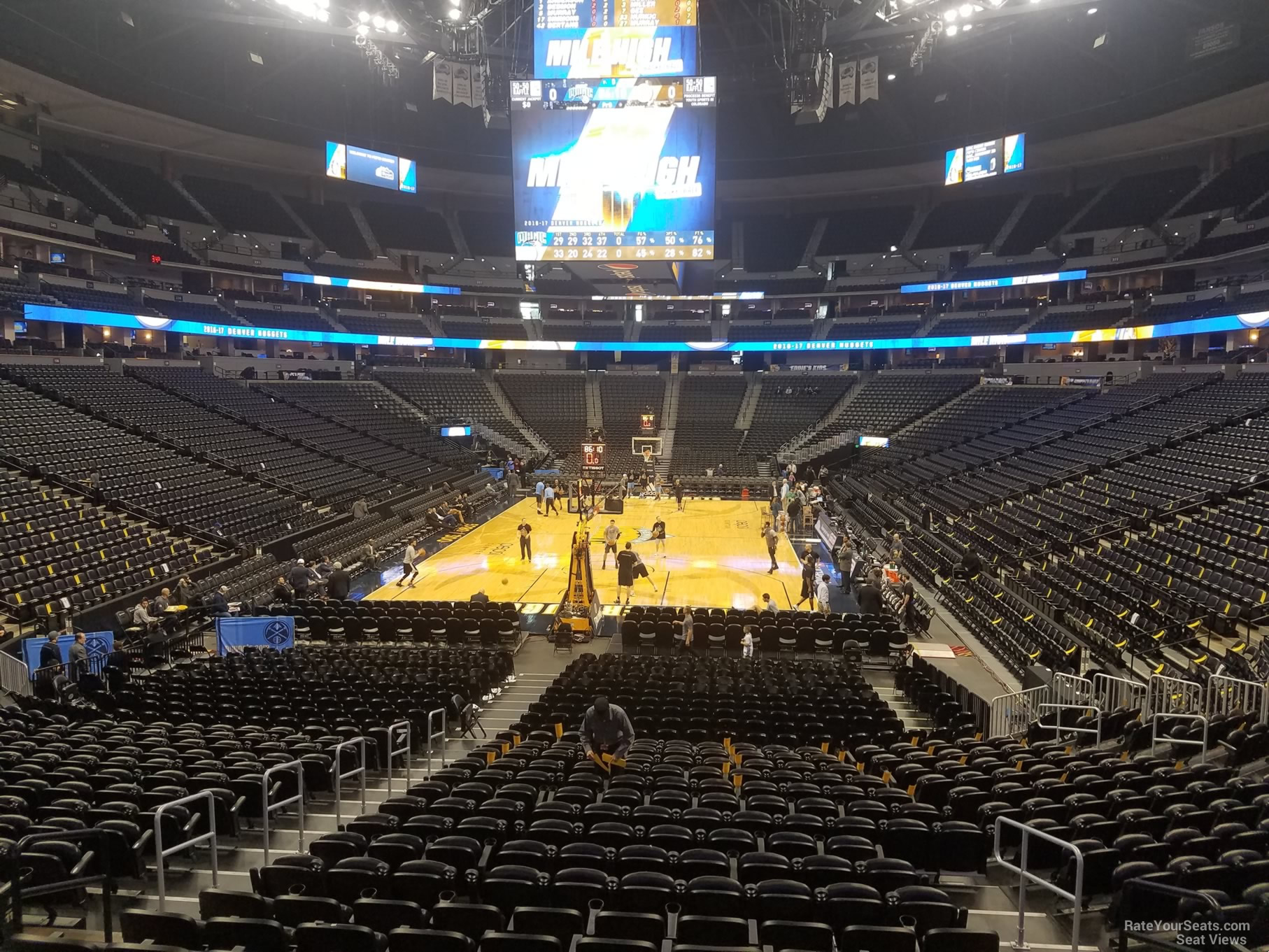 section 112, row 19 seat view  for basketball - ball arena