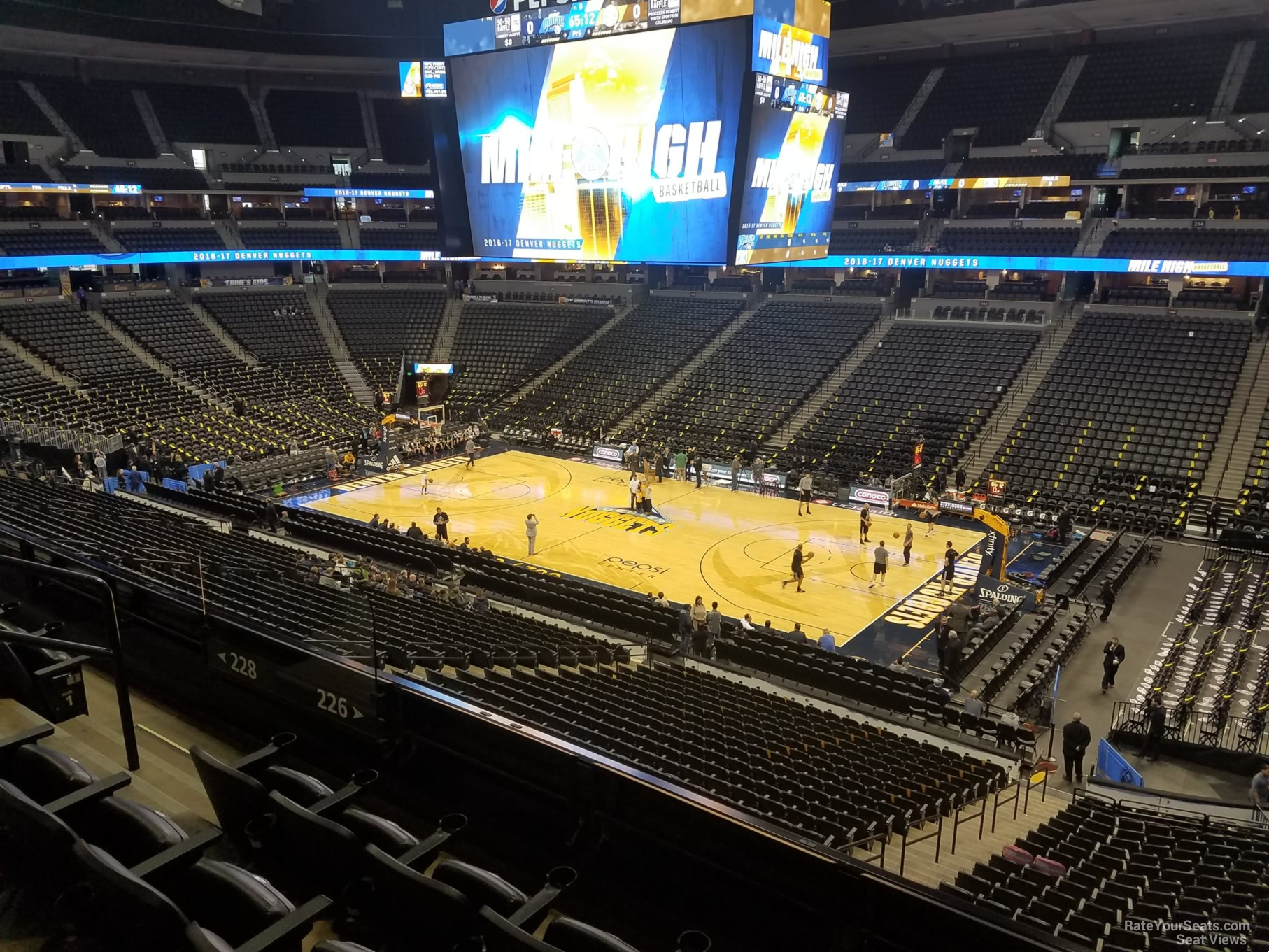 section 226, row 4 seat view  for basketball - ball arena