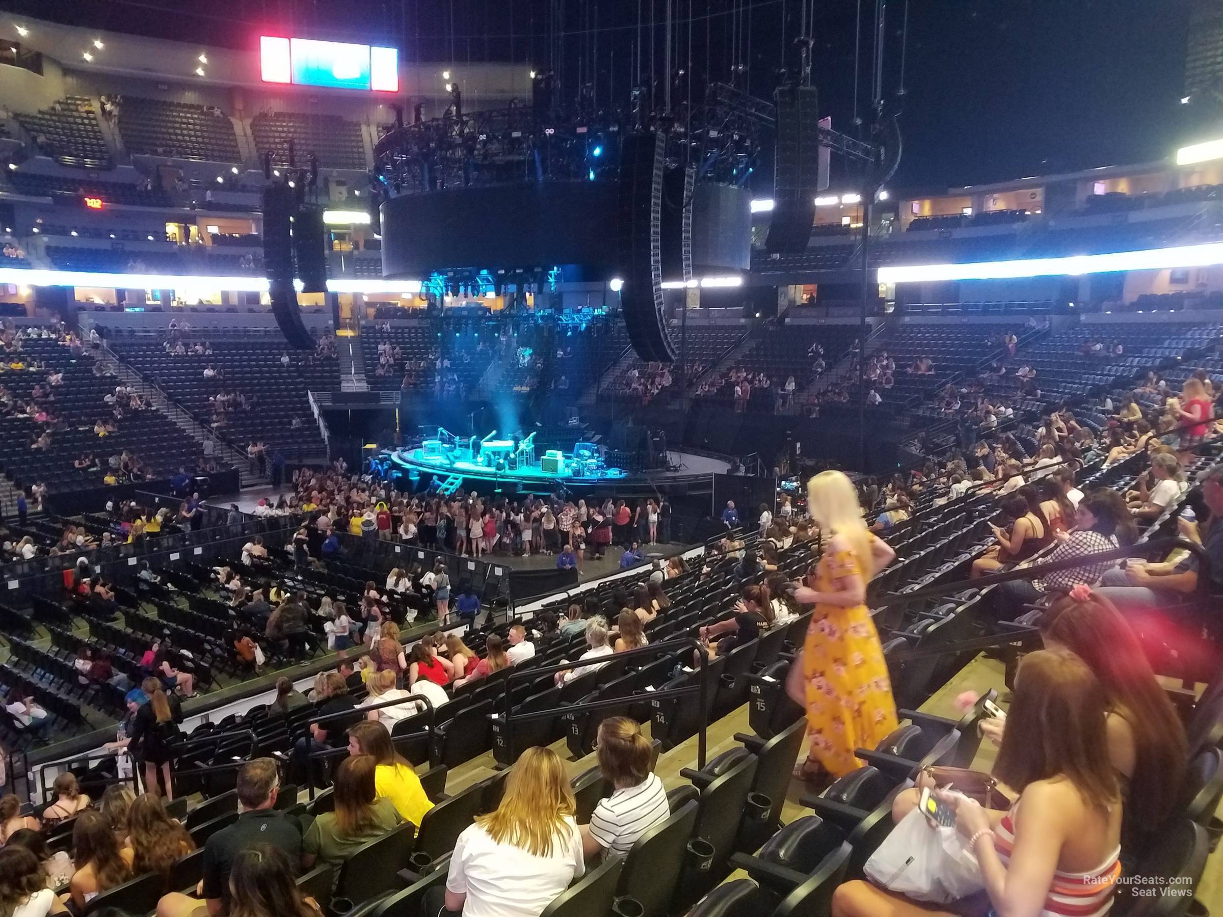 section 102, row 19 seat view  for concert - ball arena