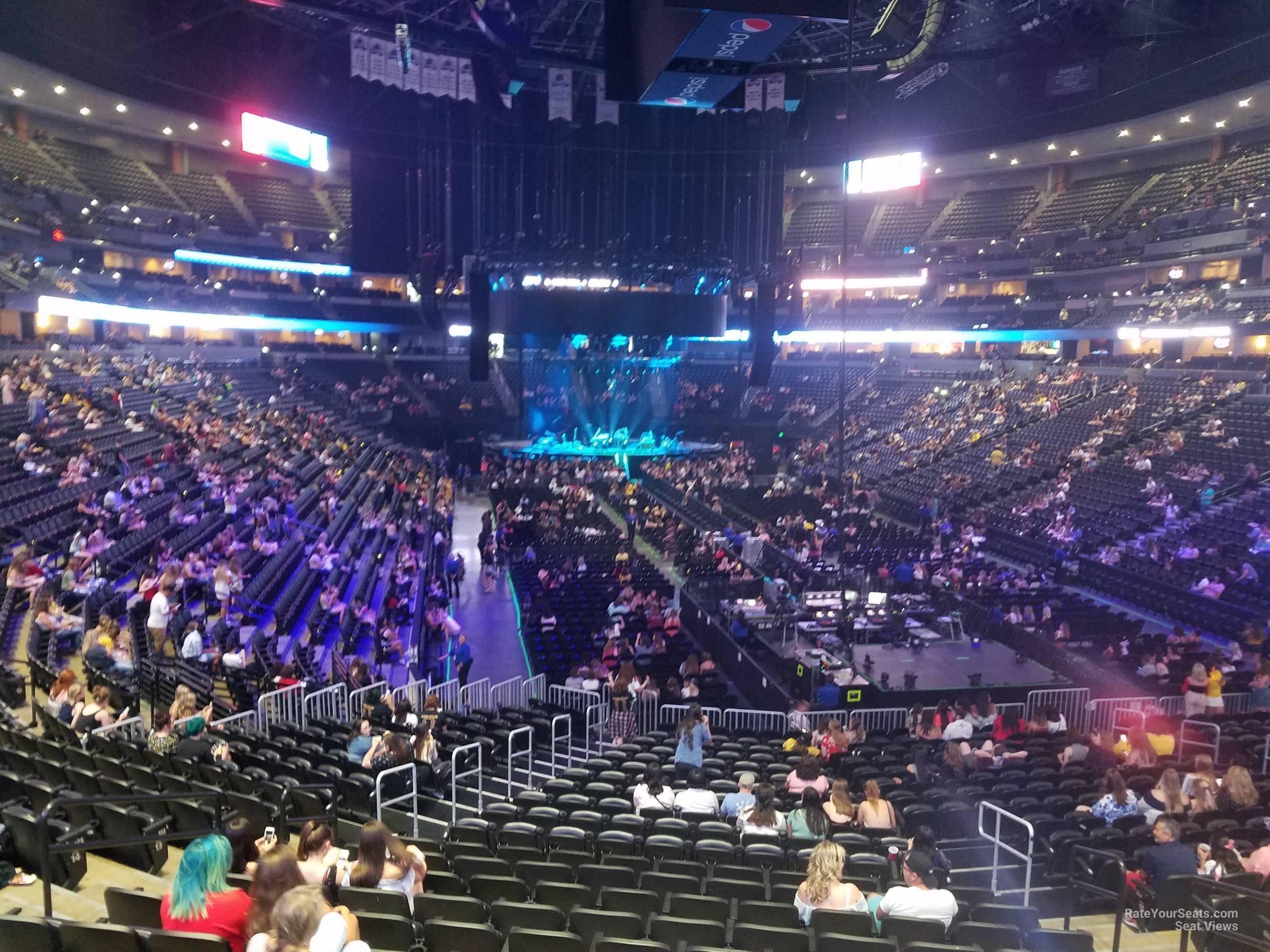 section 116, row 19 seat view  for concert - ball arena