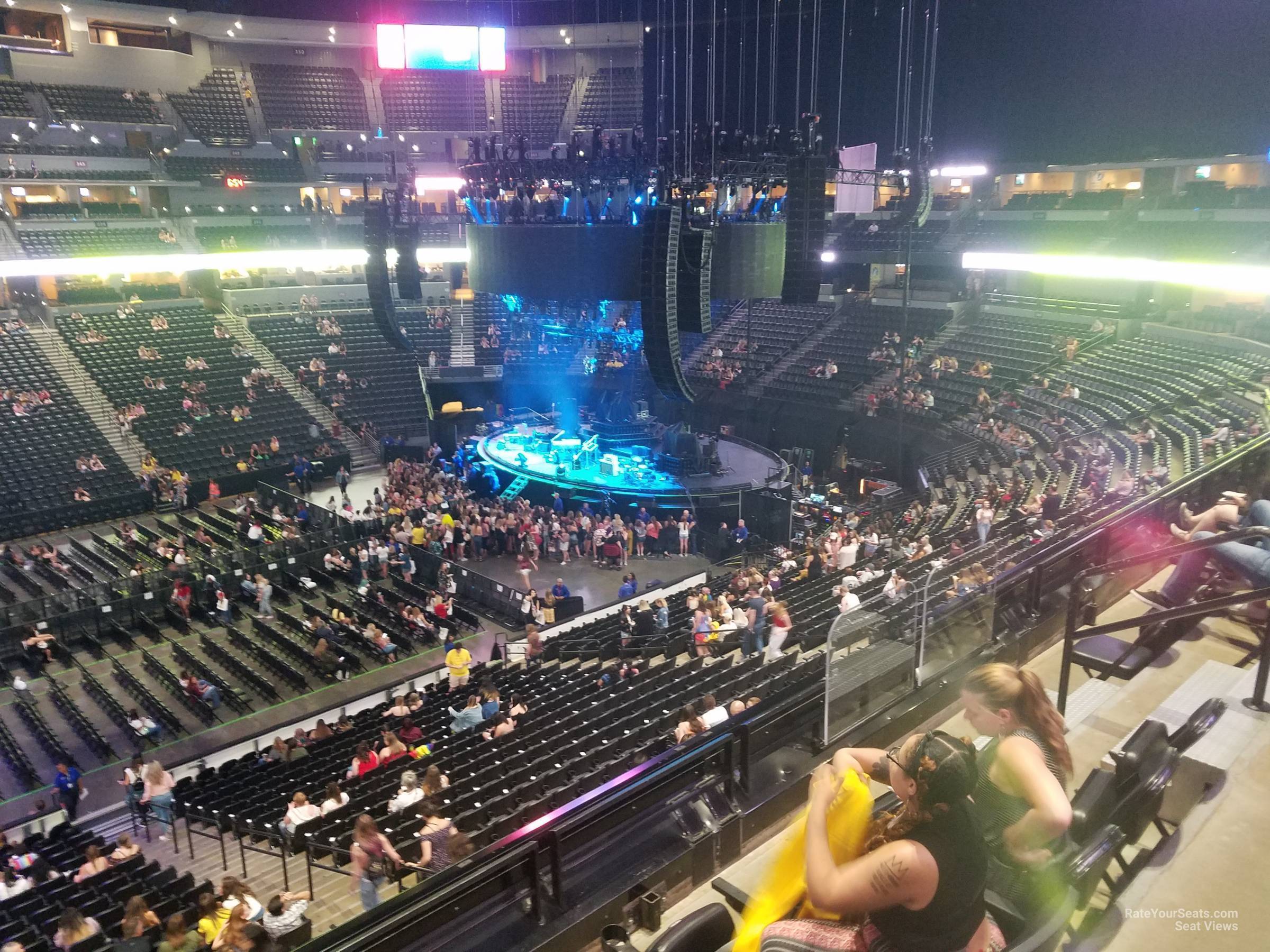 section 202, row 4 seat view  for concert - ball arena