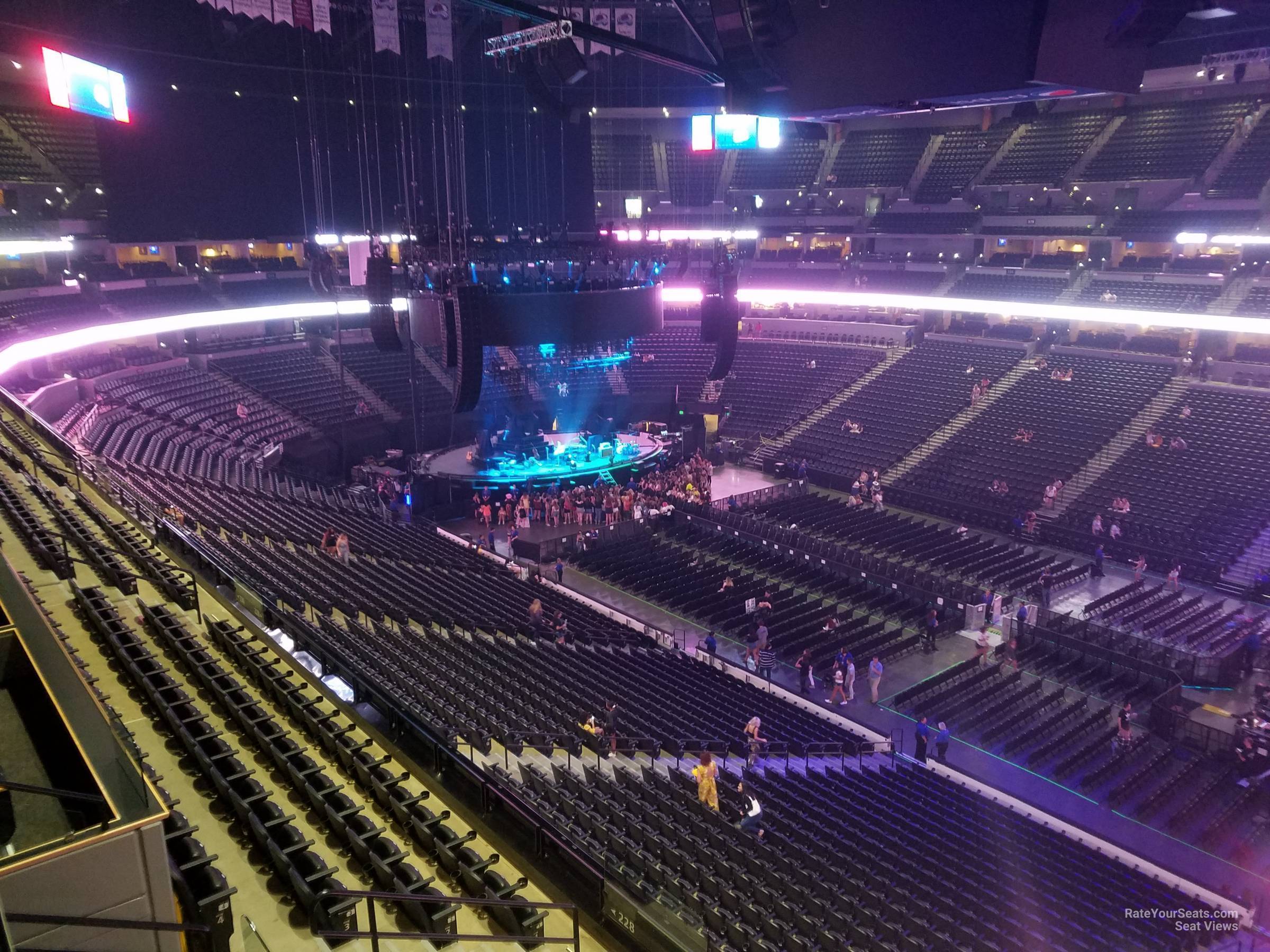 section 335, row 3 seat view  for concert - ball arena