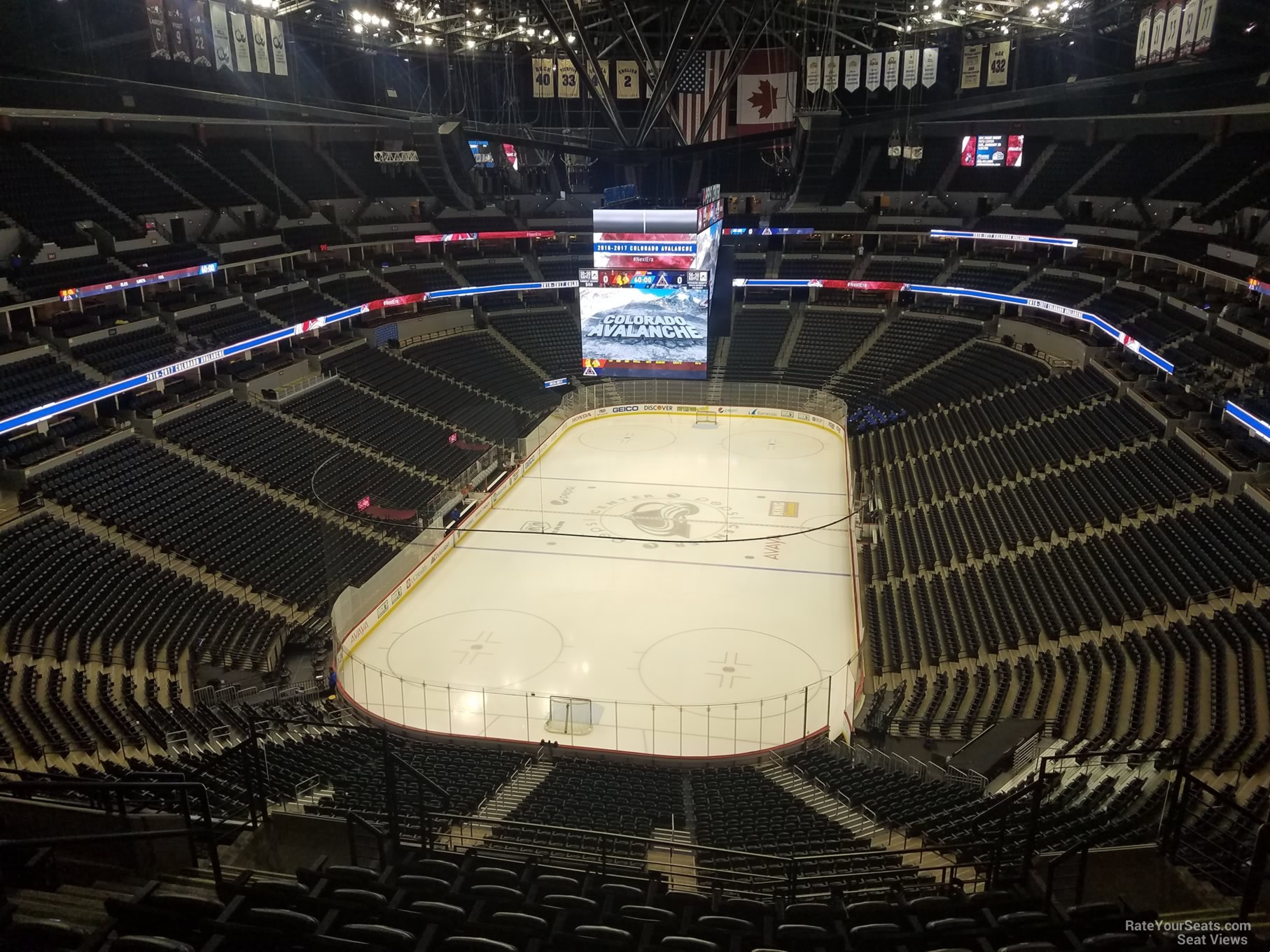section 360, row 12 seat view  for hockey - ball arena