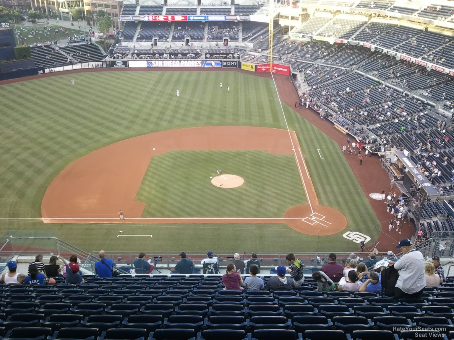 section 310, row 21 seat view  for baseball - petco park