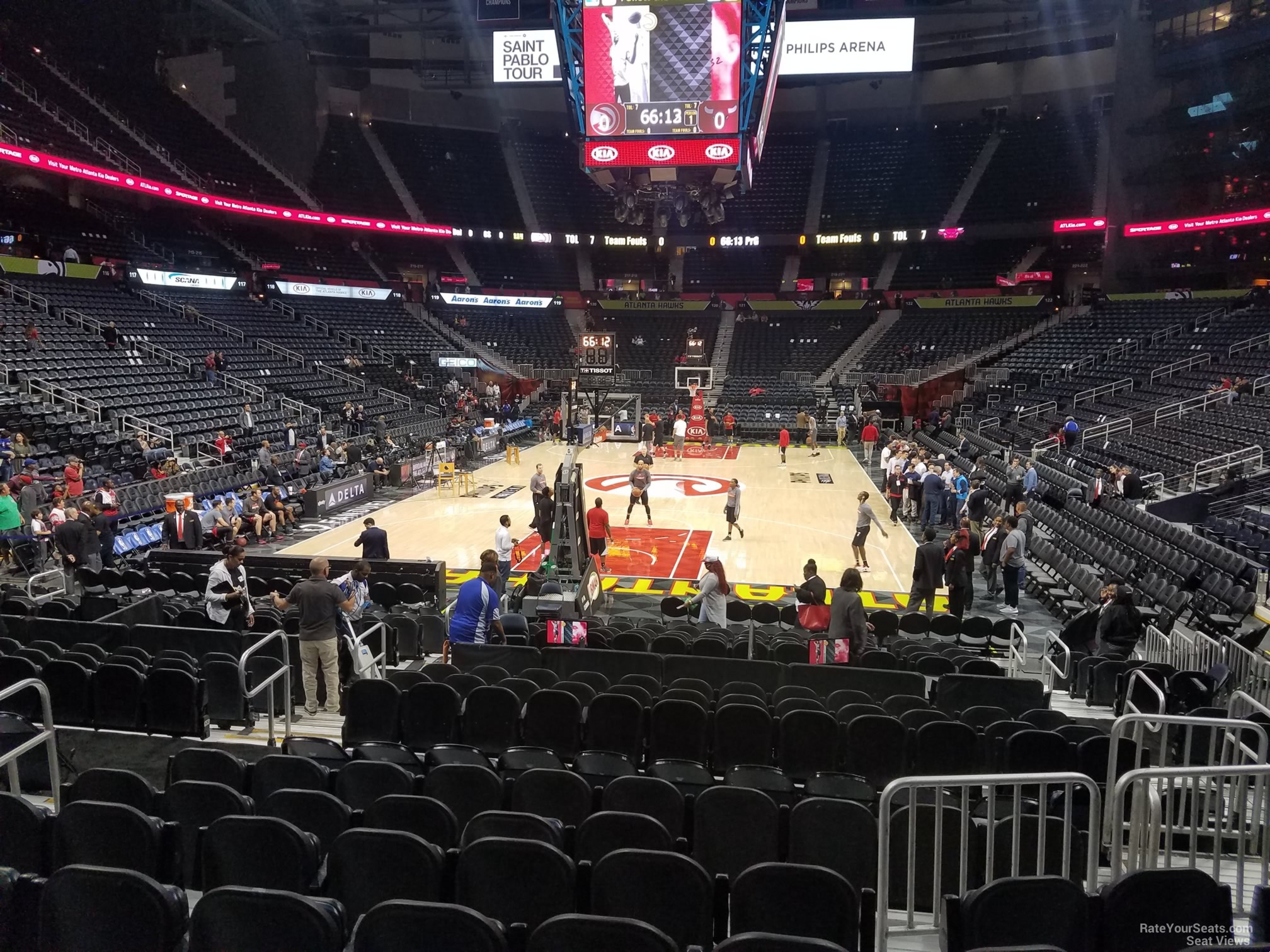 Philips Arena Section 109 Atlanta Hawks