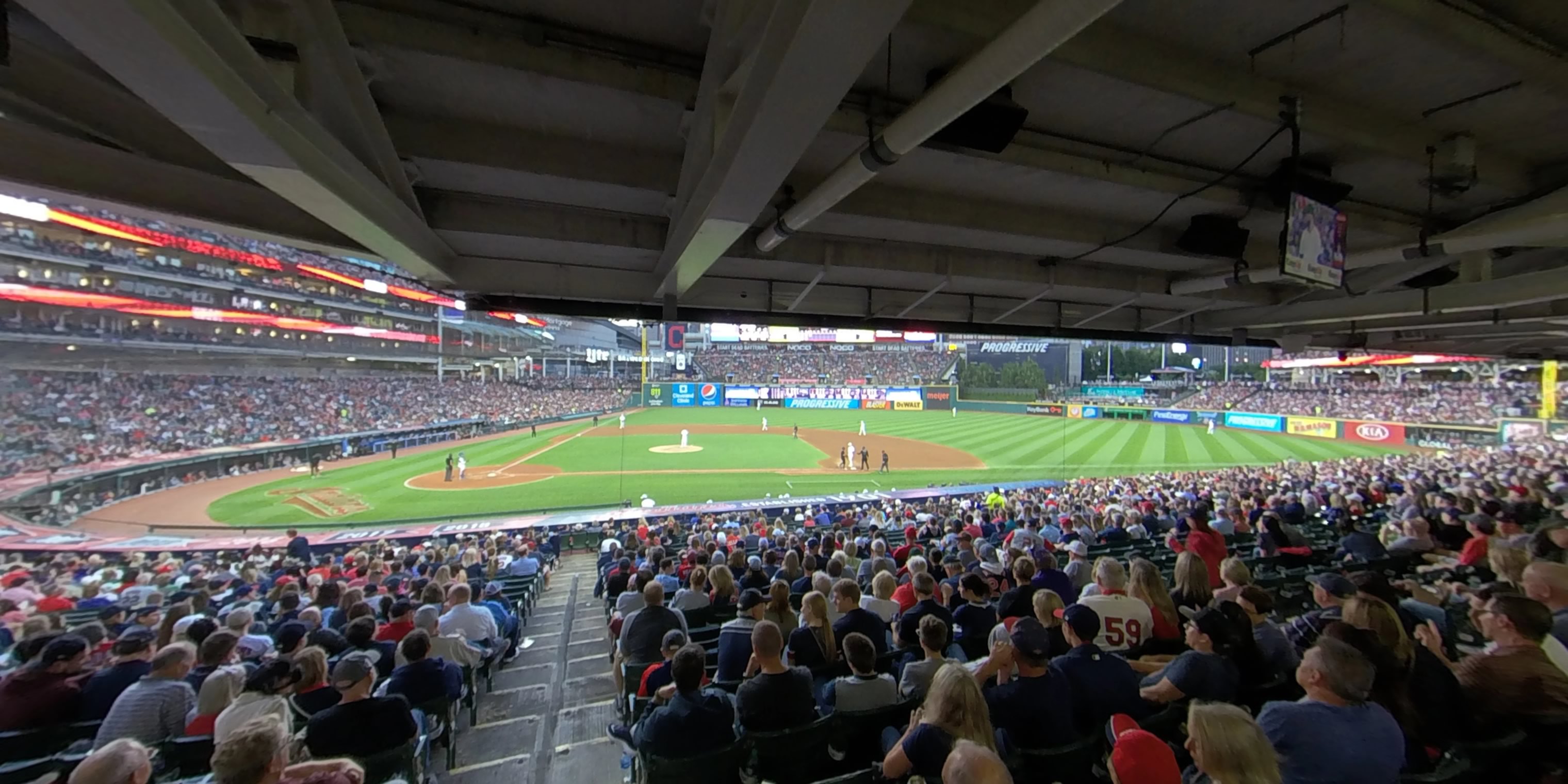 section 146 panoramic seat view  - progressive field